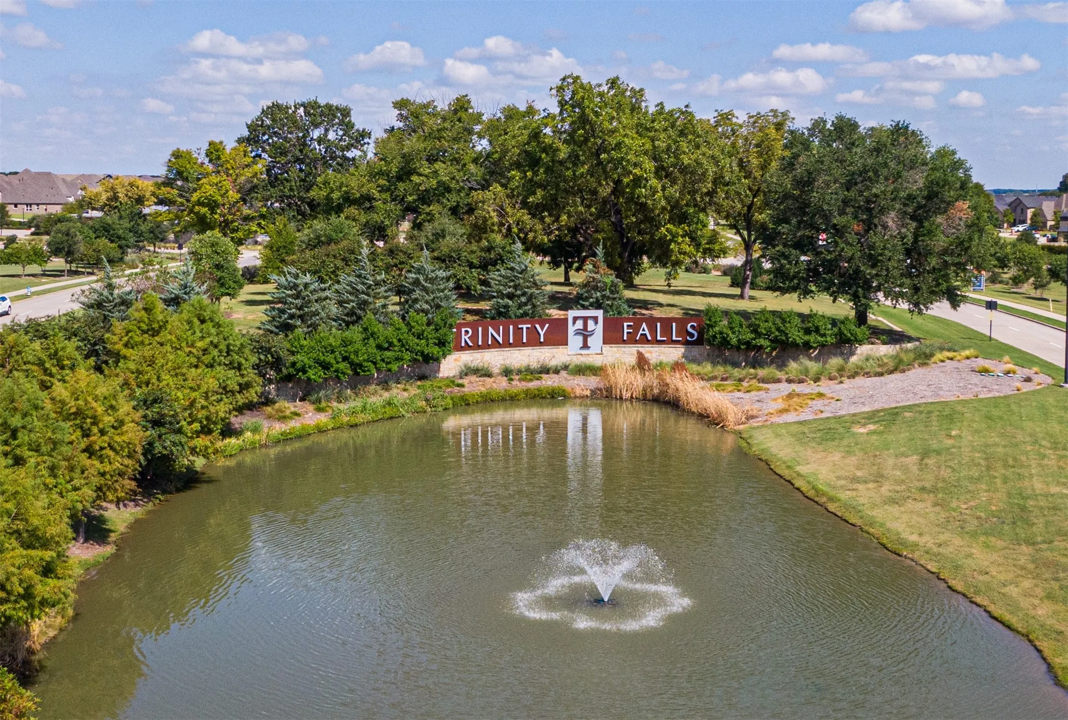 One of several water features.