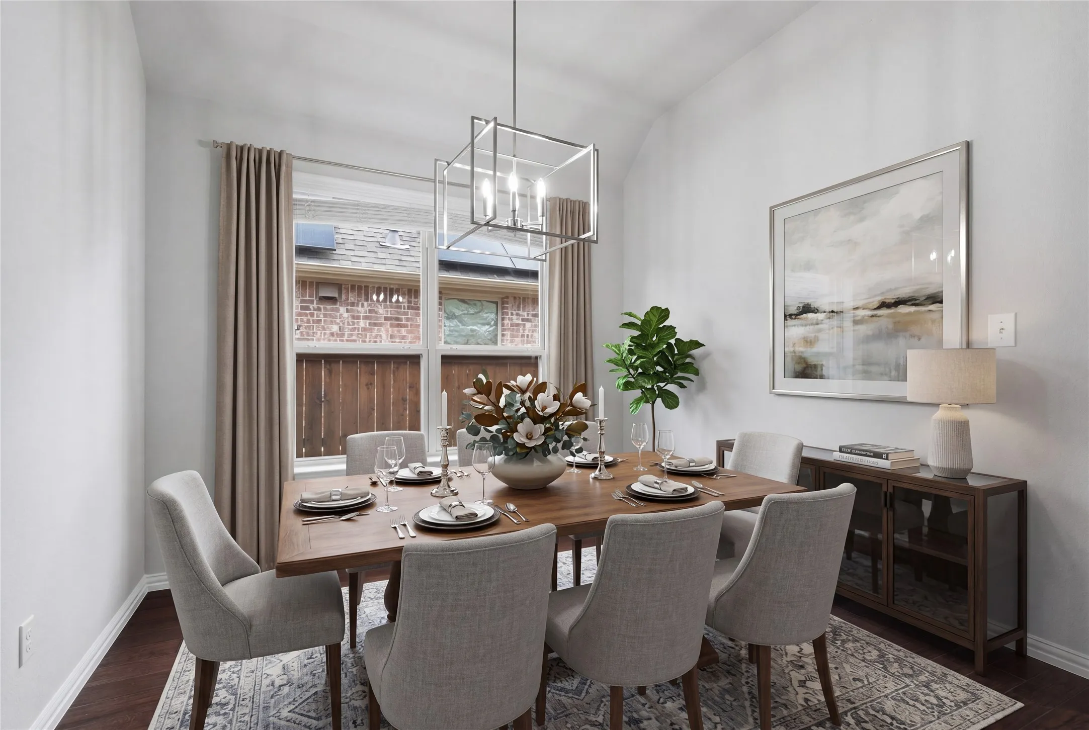 Virtually Staged Dining