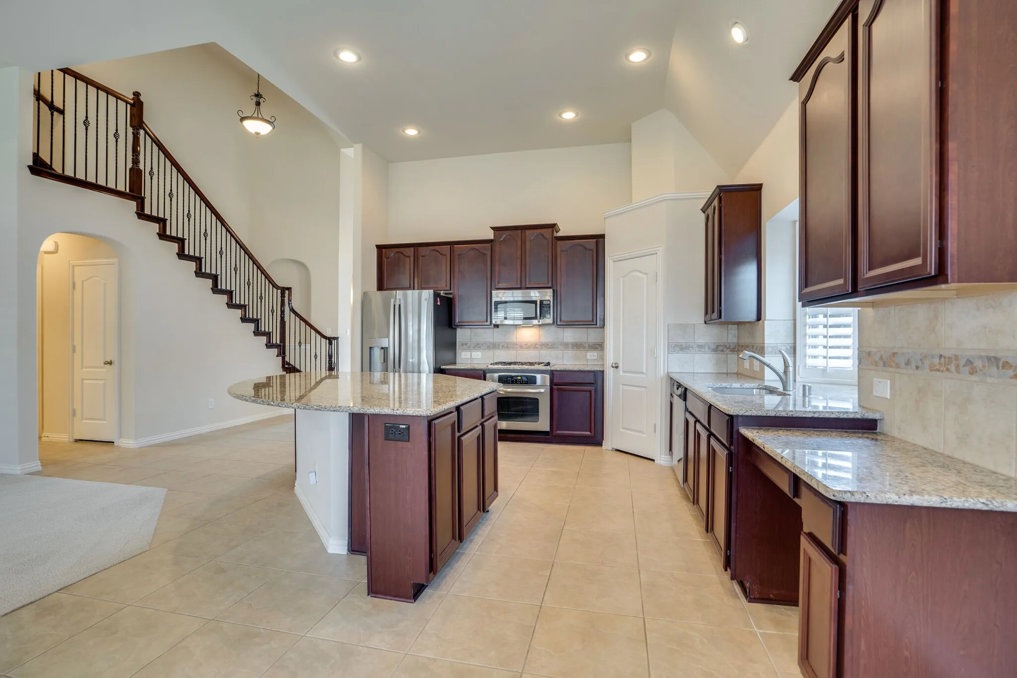 Tons of cabinetry and countertop space!