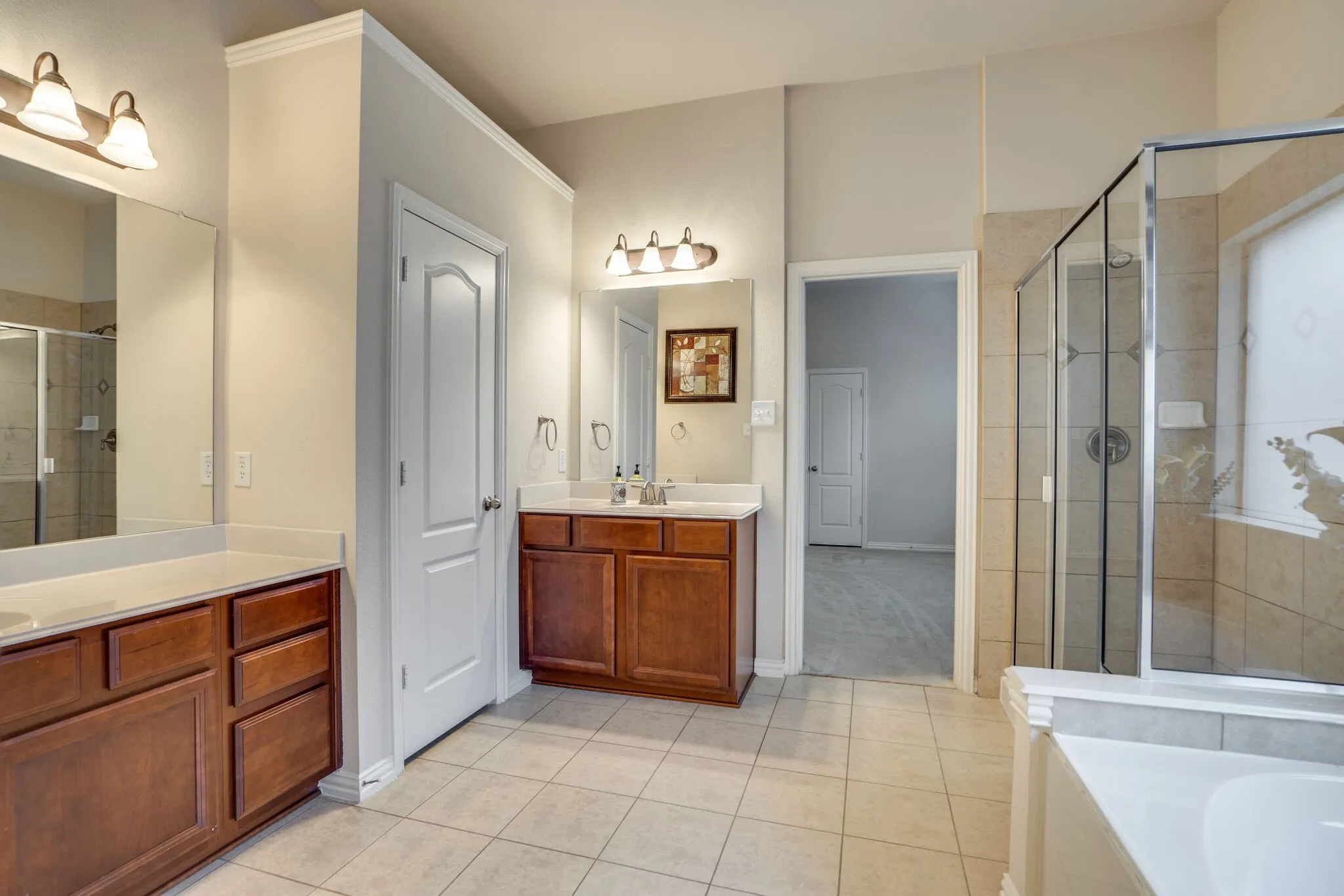 Separate vanities