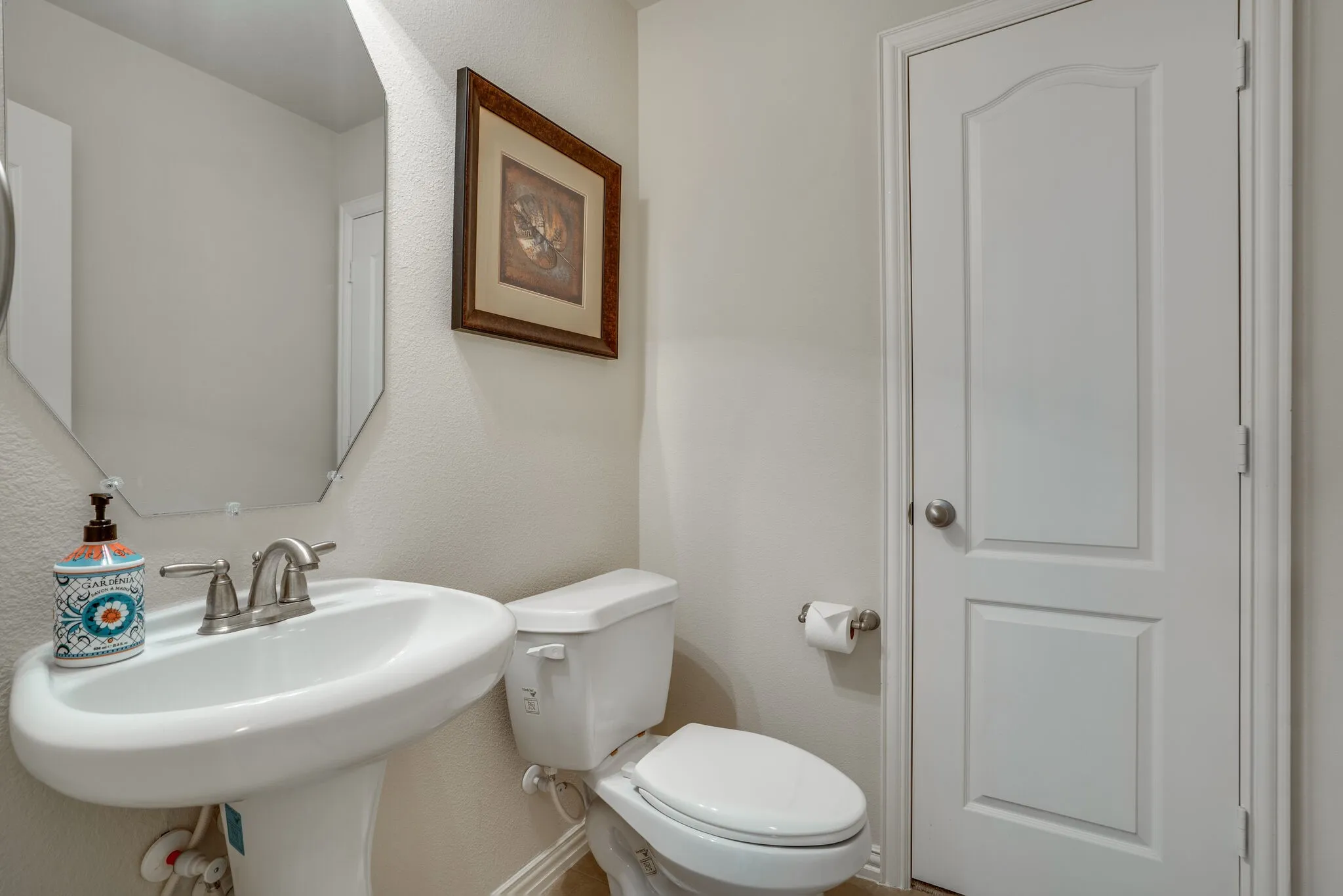 Half bathroom downstairs