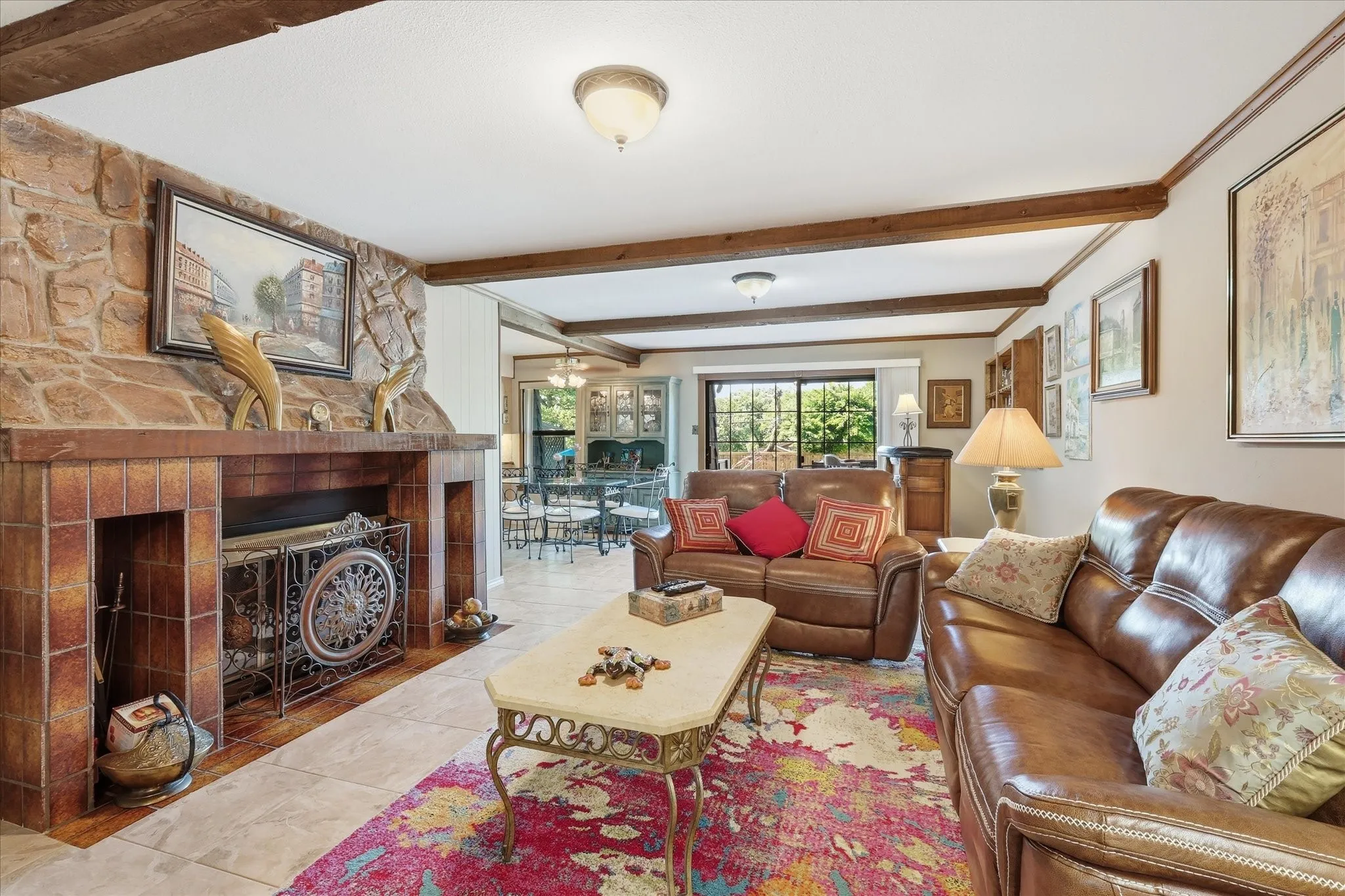 Beautiful, exposed beams