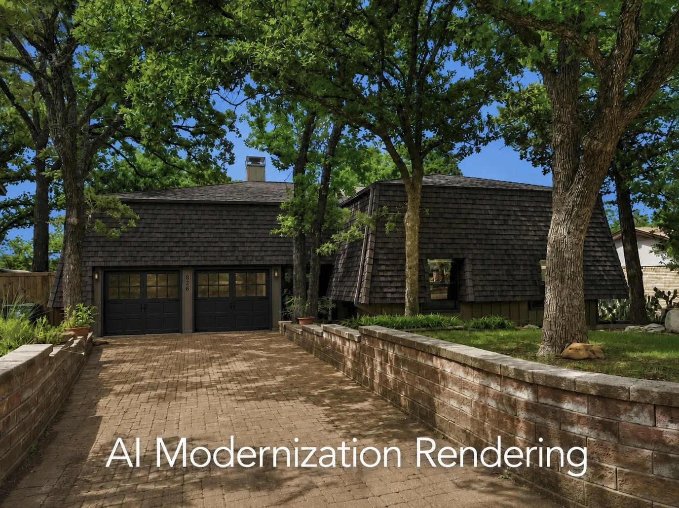 AI rendering to suggest what a little change of coloring could do
