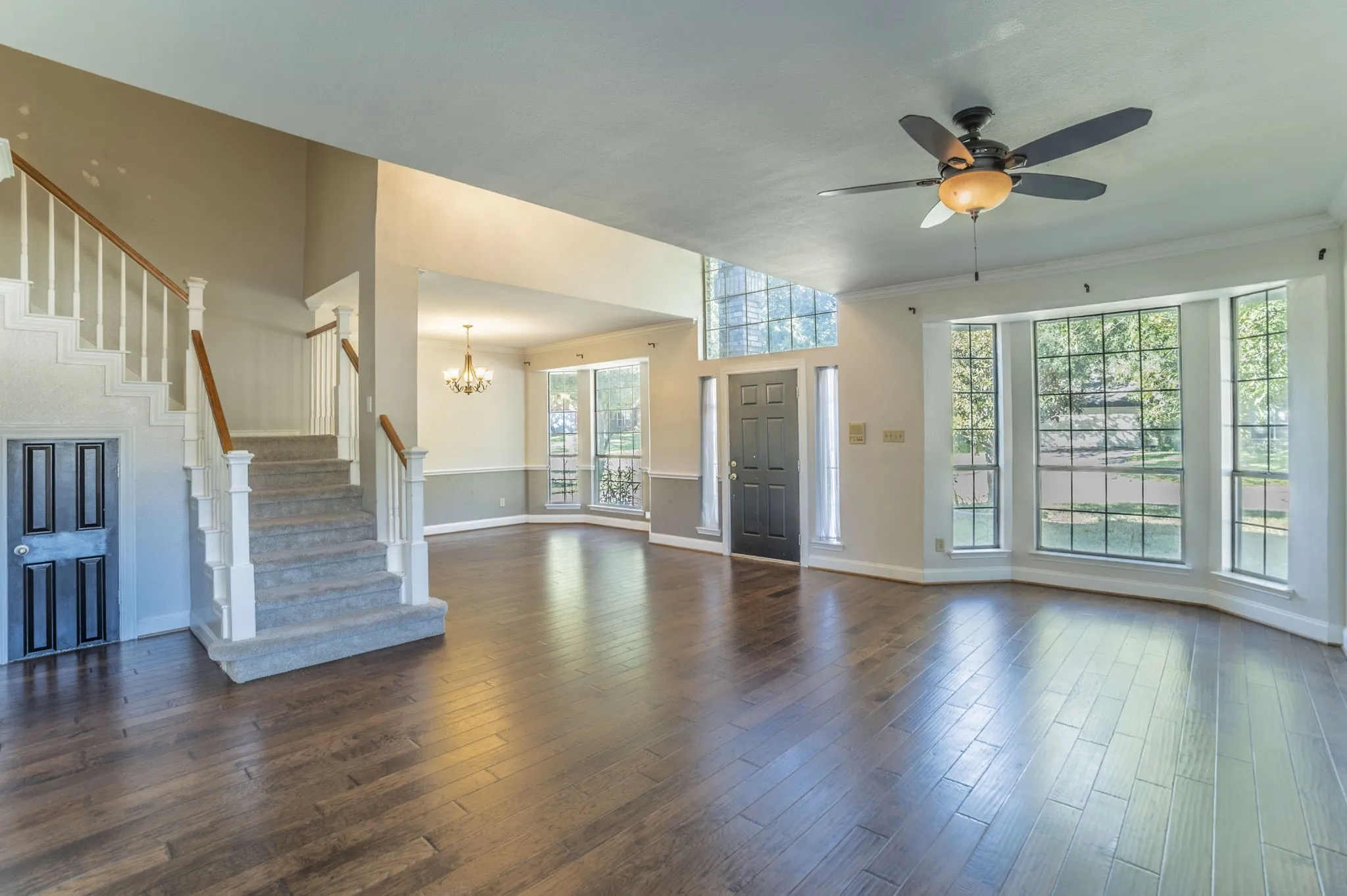 Beautiful flooring and natural light on first floor