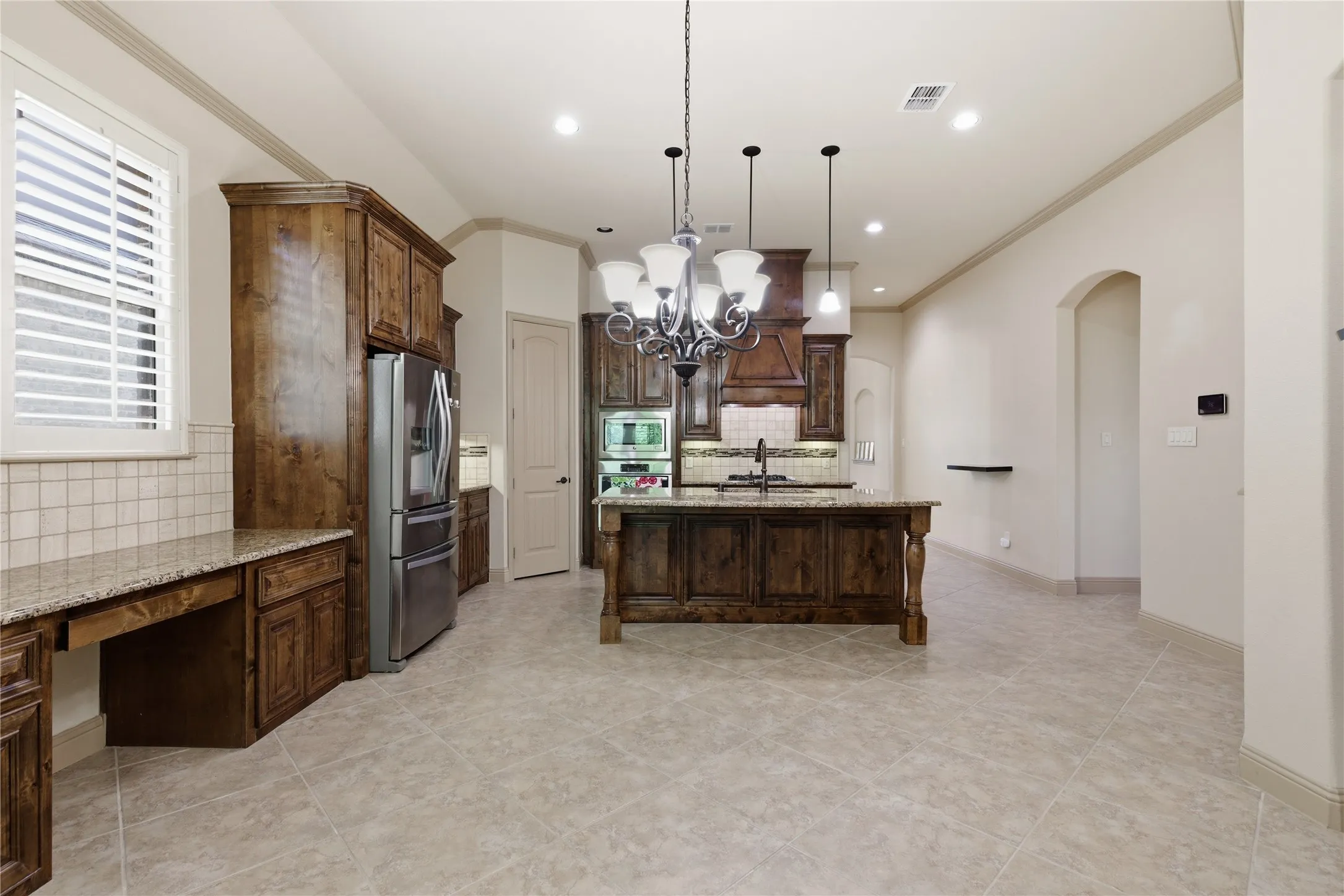 Breakfast Area in Foreground and Desk to the Left