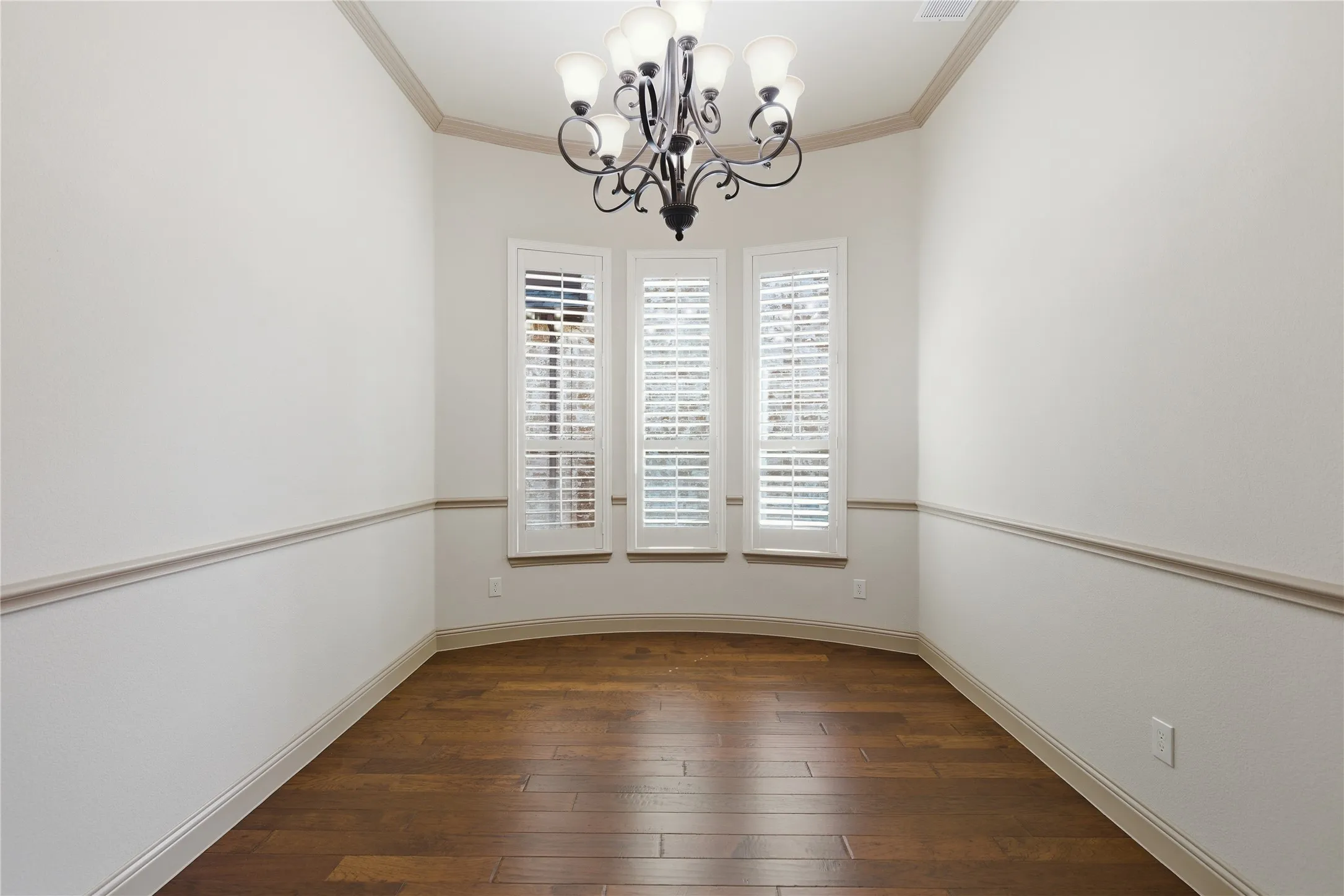 Plantation Shutters and Hardwood Floors
