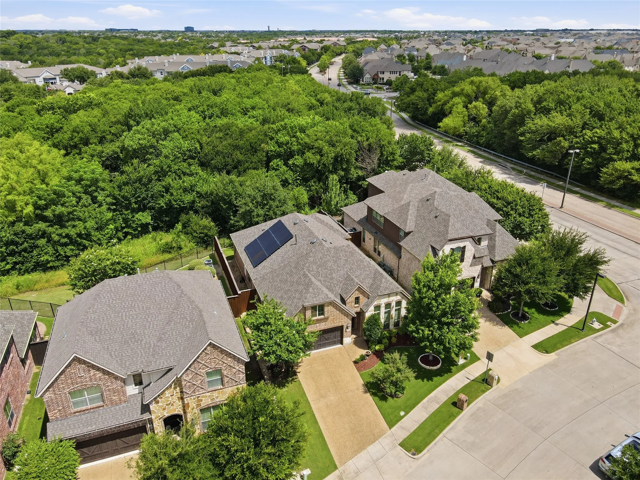 Wooded area behind Property