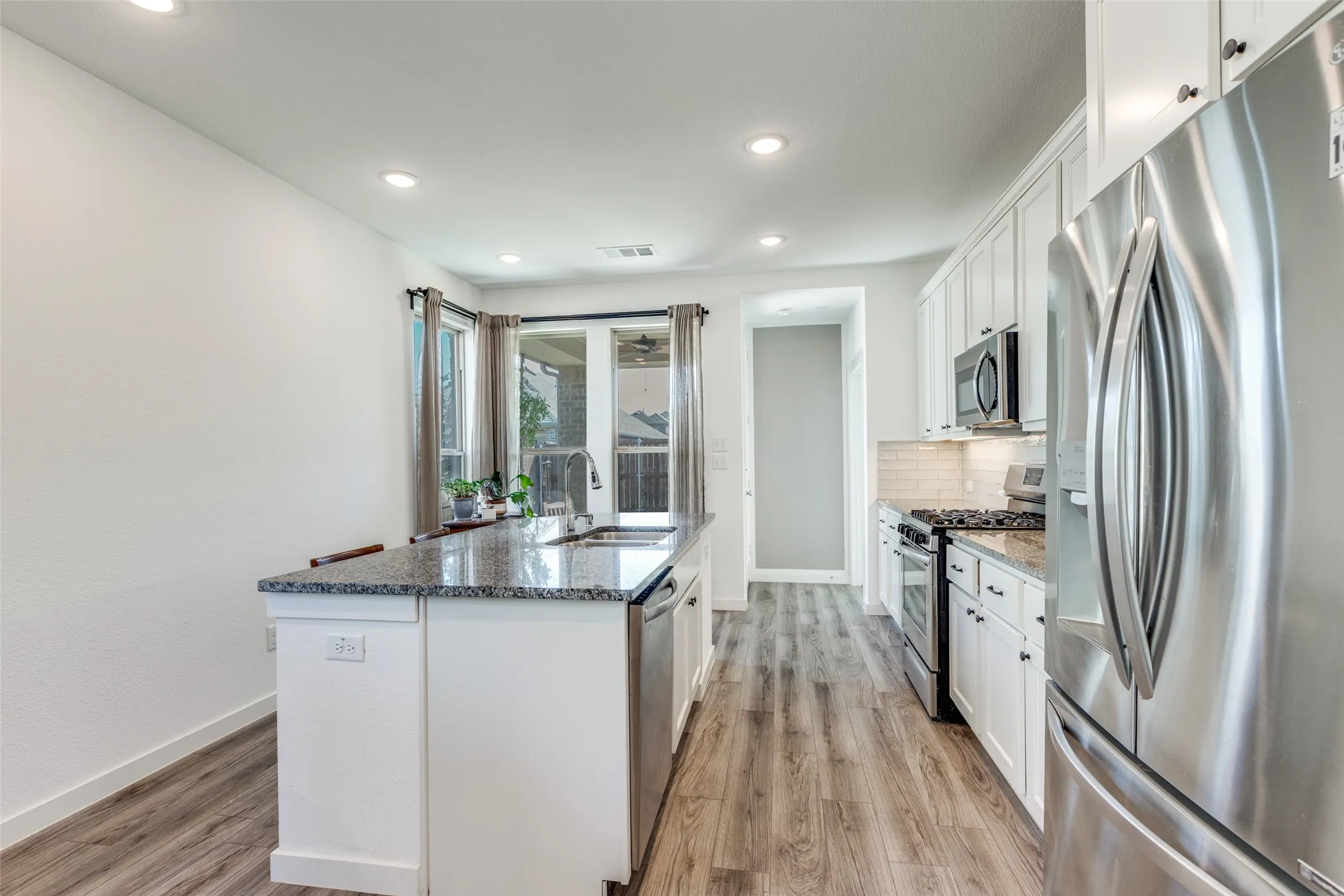 Kitchen with island
