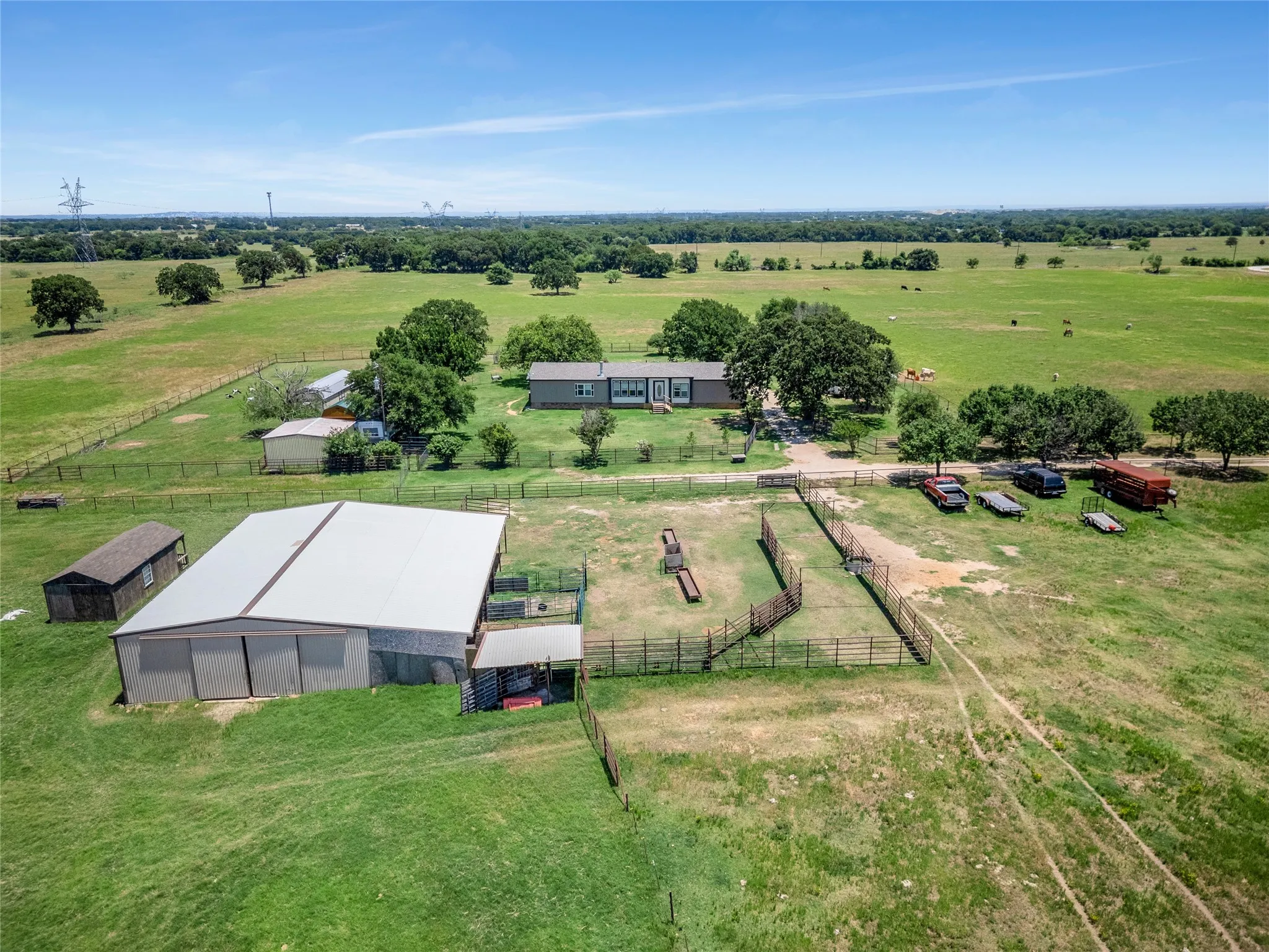 Working farm and ranch with 4 ponds and 3 water wells