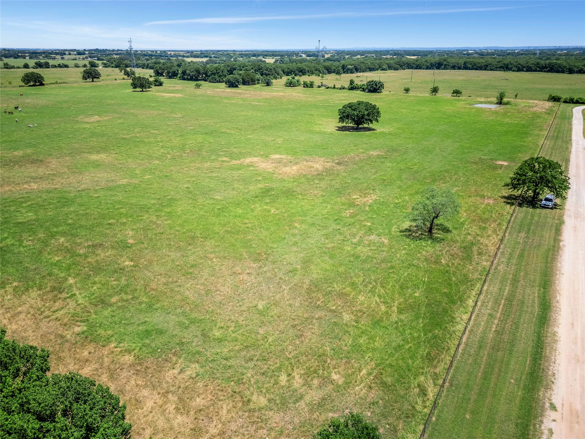 Approximately 35 acres of grazing pasture, with one pond in far corner