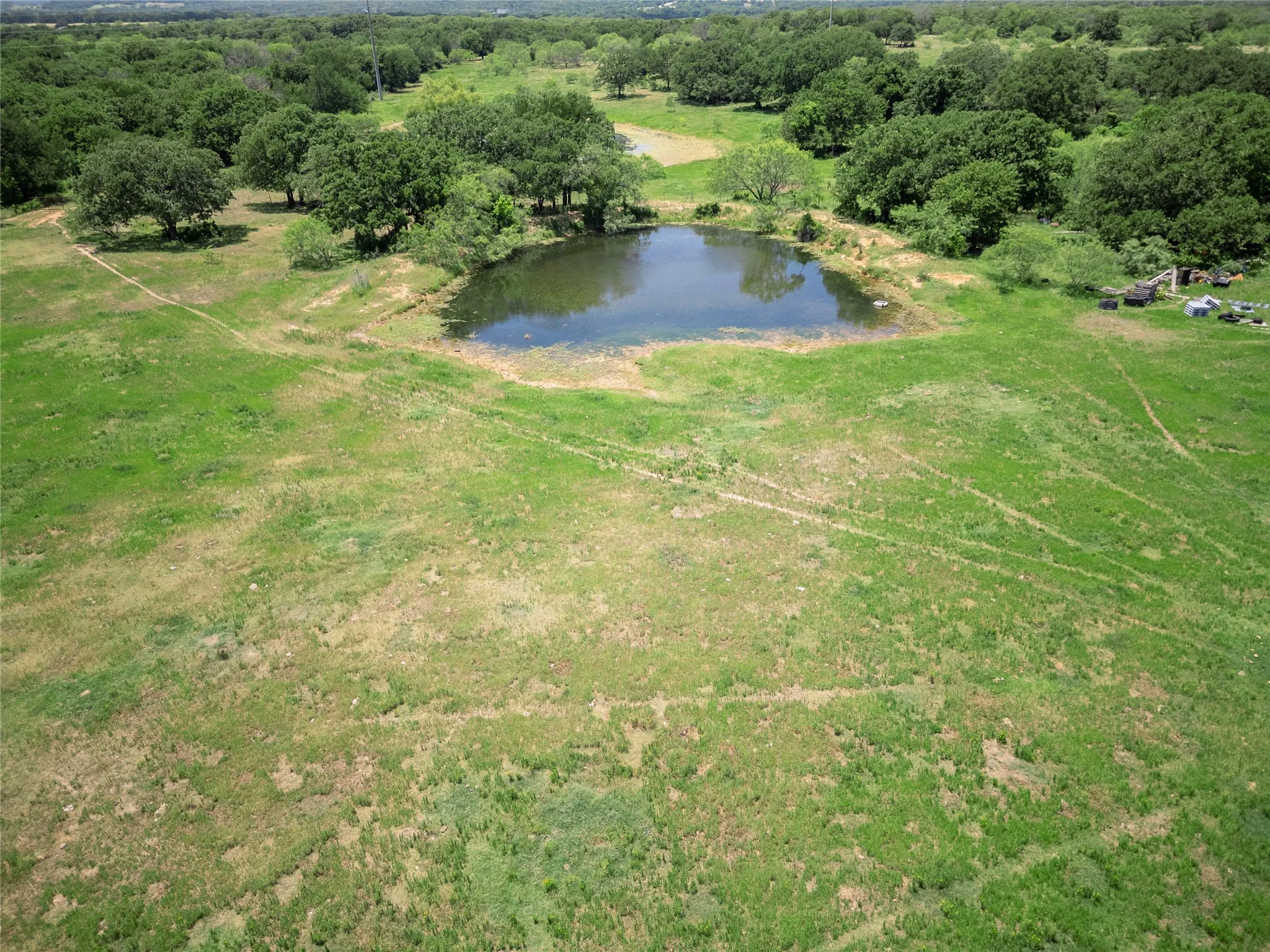 Stocked fishing pond