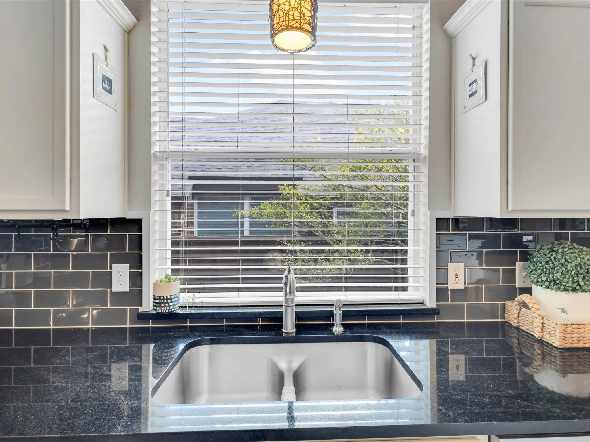 Lots of natural light in the kitchen.