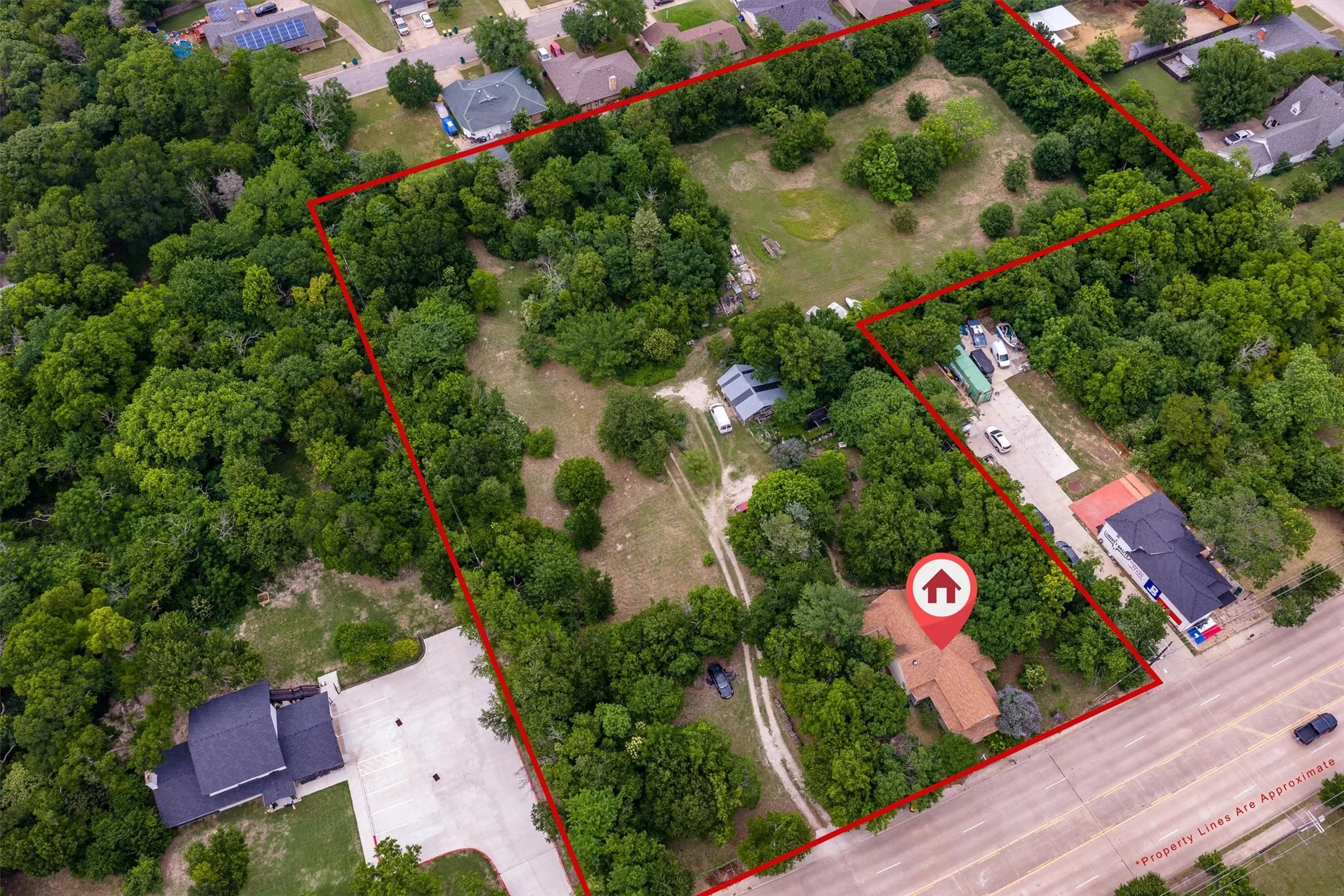 Extensive wooded acreage featuring mature trees and clearings