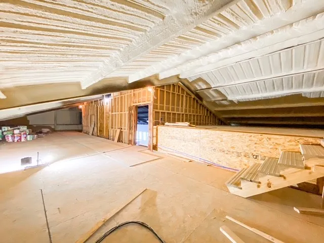 79x 24 Unfinished attic space that can be transformed into a media room, additional bedrooms, craft room, additional storage, additional bathroom can be added above the mechanical room, water lines are already in place