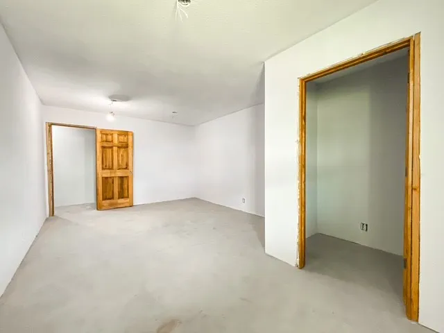 bedroom with walk in closet