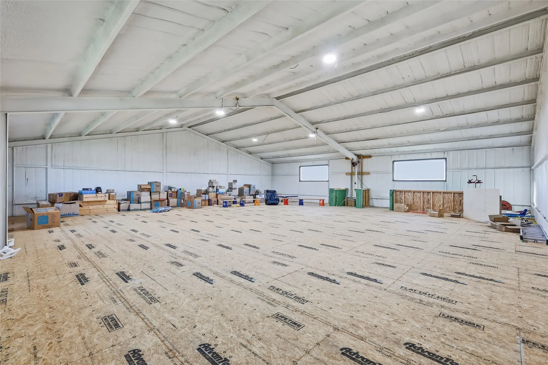 second level of workshop approx. 2500 sq ft with a freight elevator