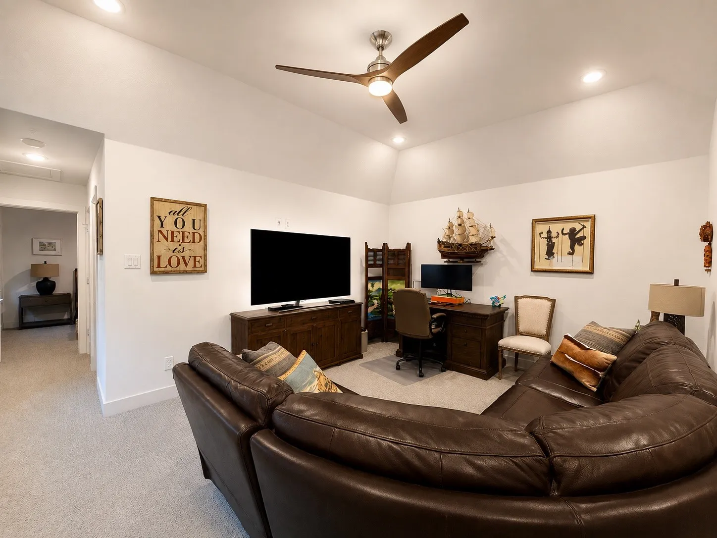 Upstairs gameroom