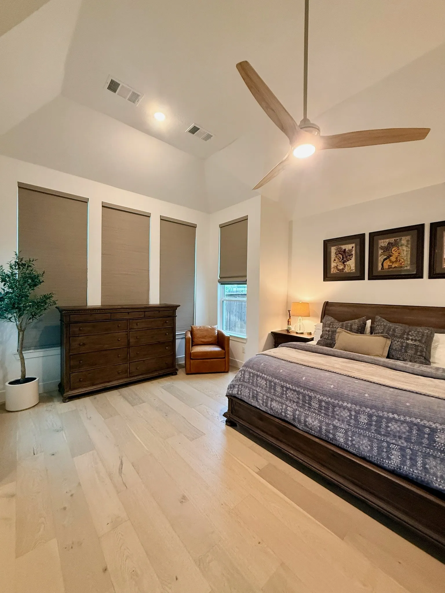 Primary bedroom with sitting area