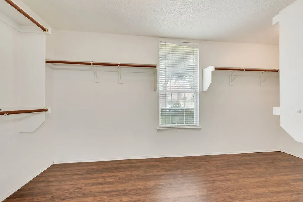 Huge primary closet.