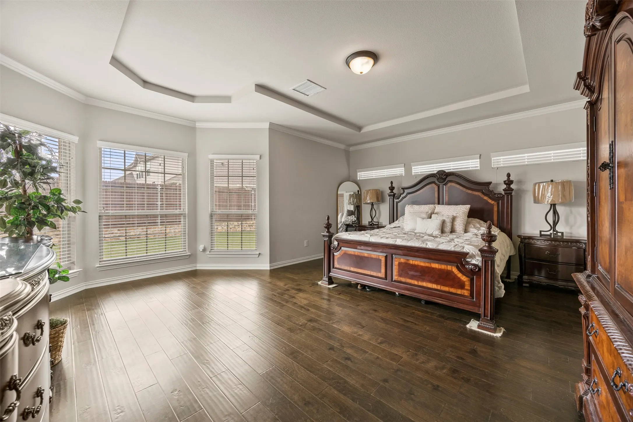 Spacious Primary Bedroom with ensuite bath on the first floor