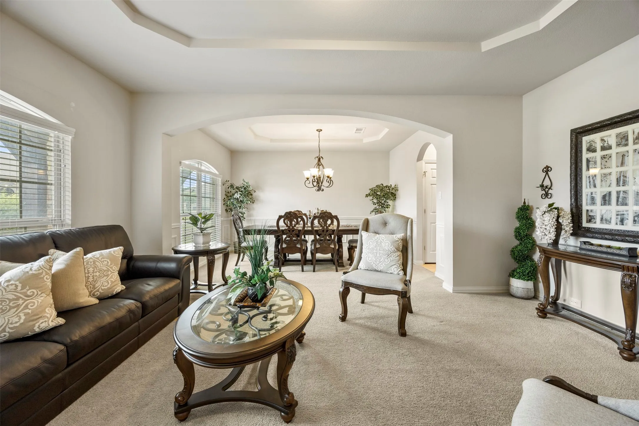 Another view of the Living Room with Dining Area beyond