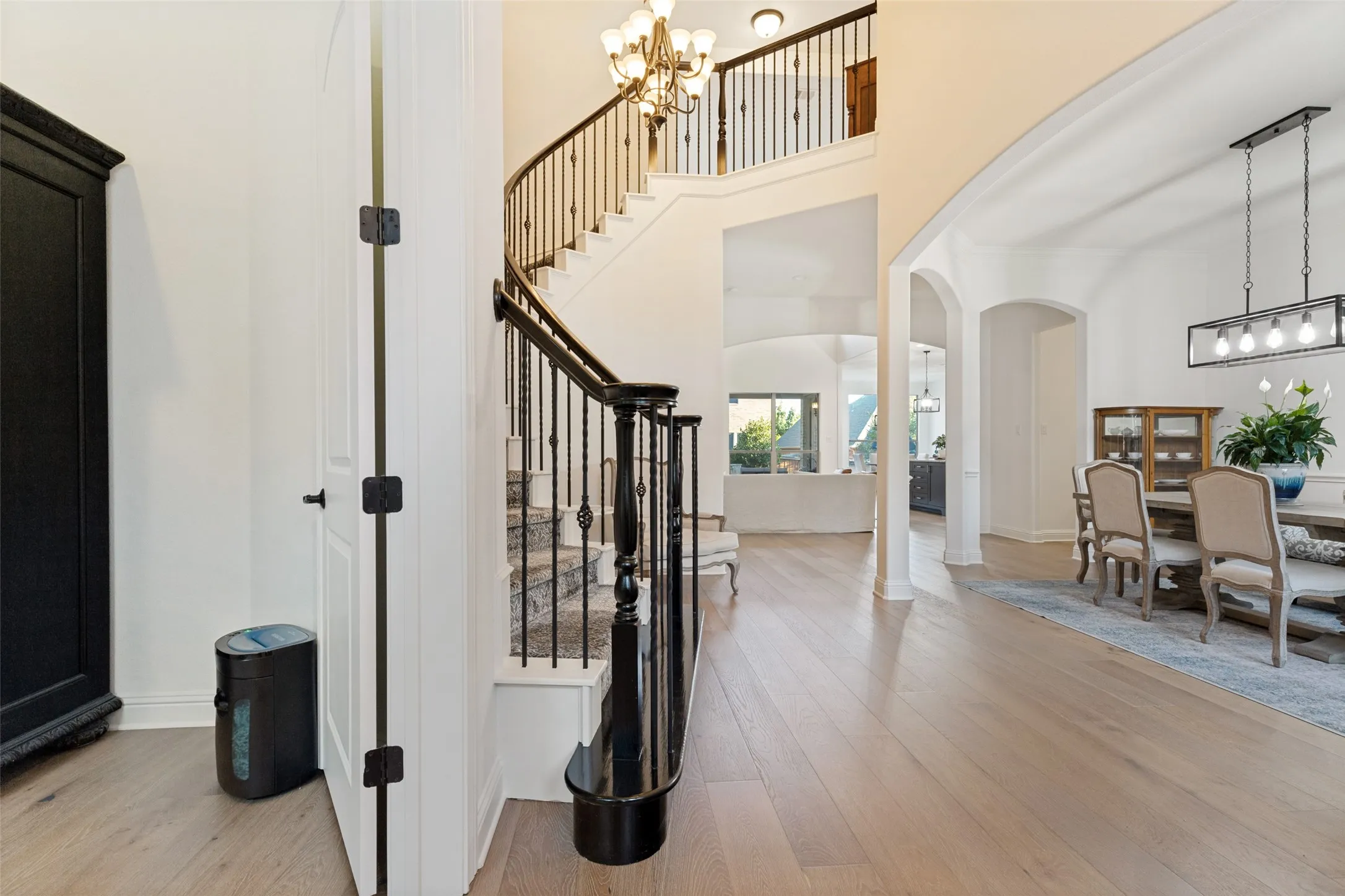 Main entry and office door