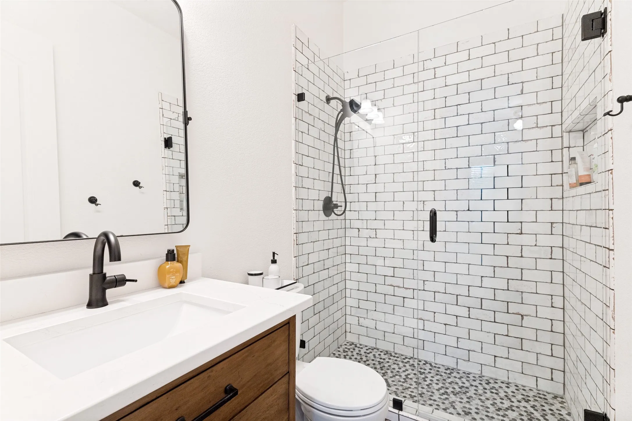 Downstairs private full bath