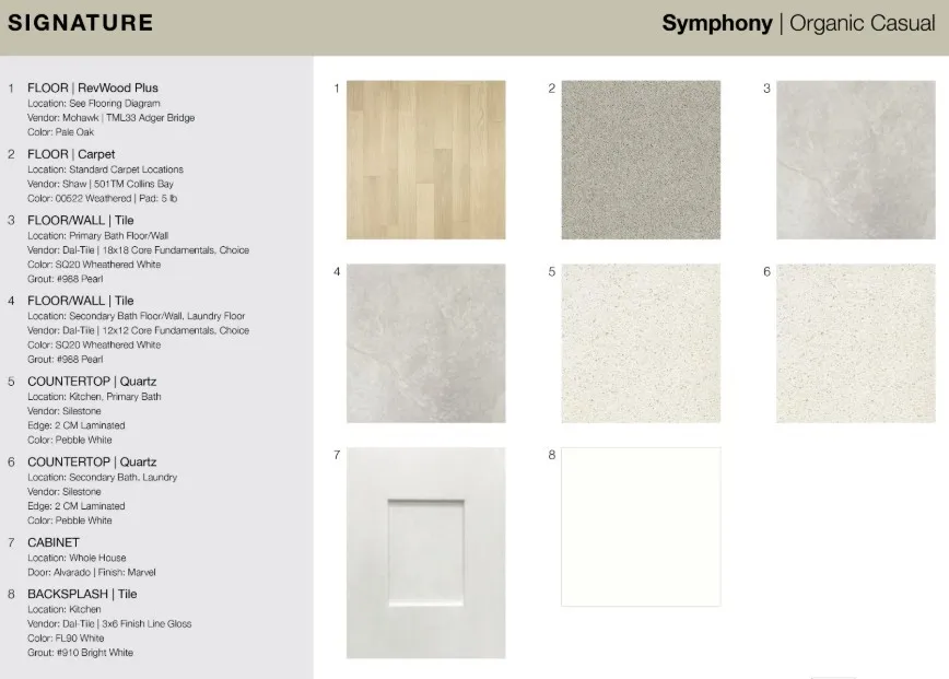 1728 Elderberry Lane design selections! This home is currently under construction and selections are subject to change.