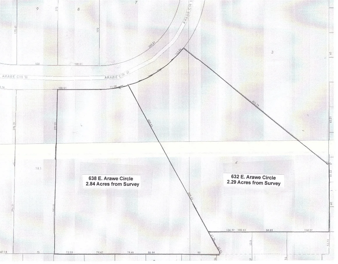 Hand Drawn property and adjoining property
