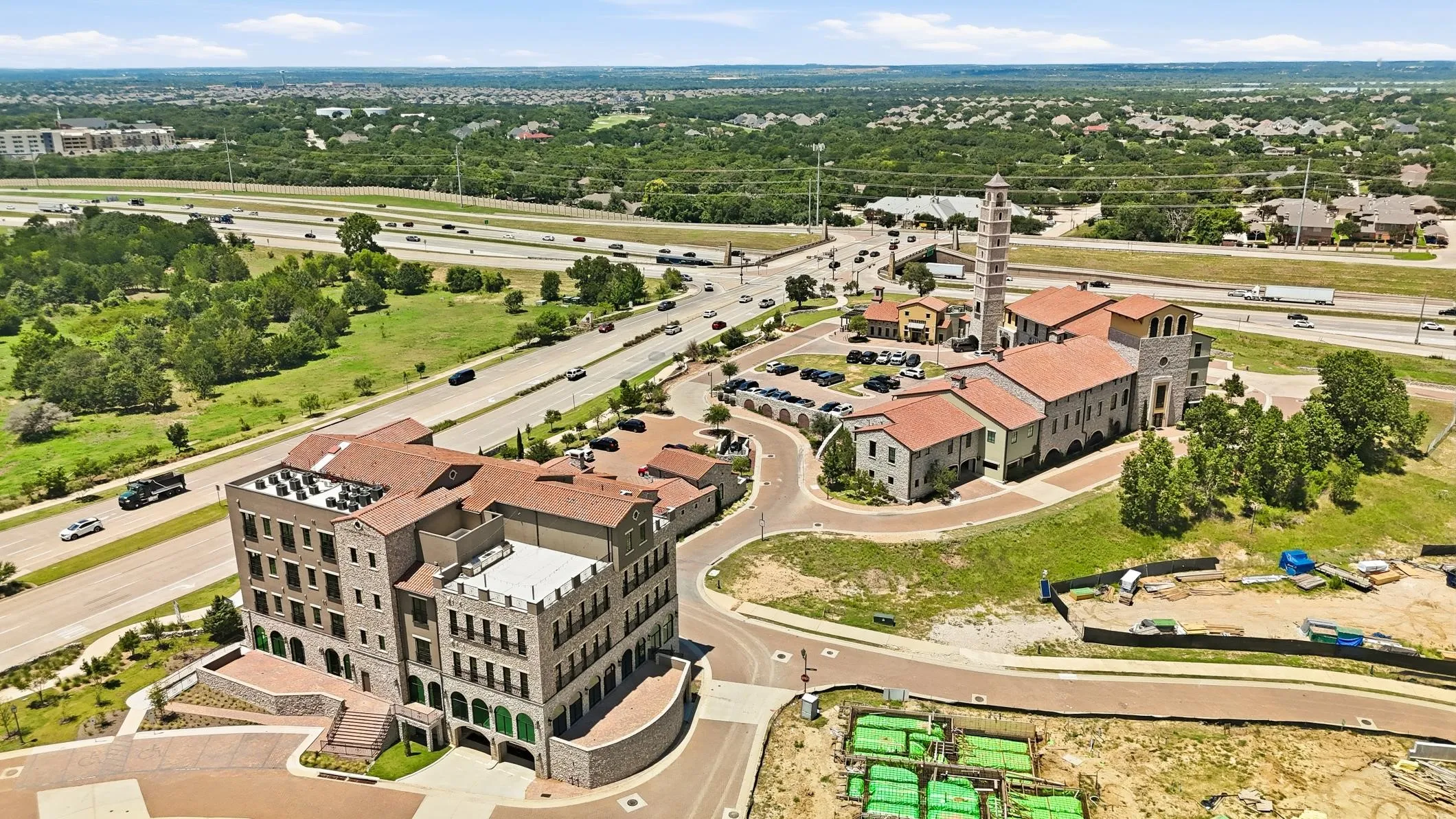 Entrada's iconic European-inspired architecture and vibrant lifestyle amenities are just moments from your future custom home in Ventanas.