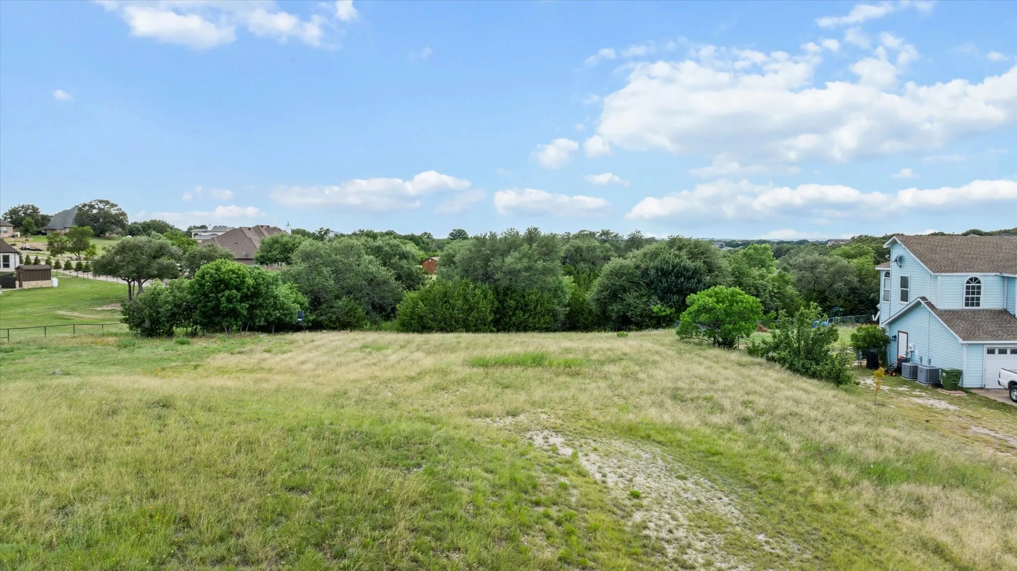 Back side of property
