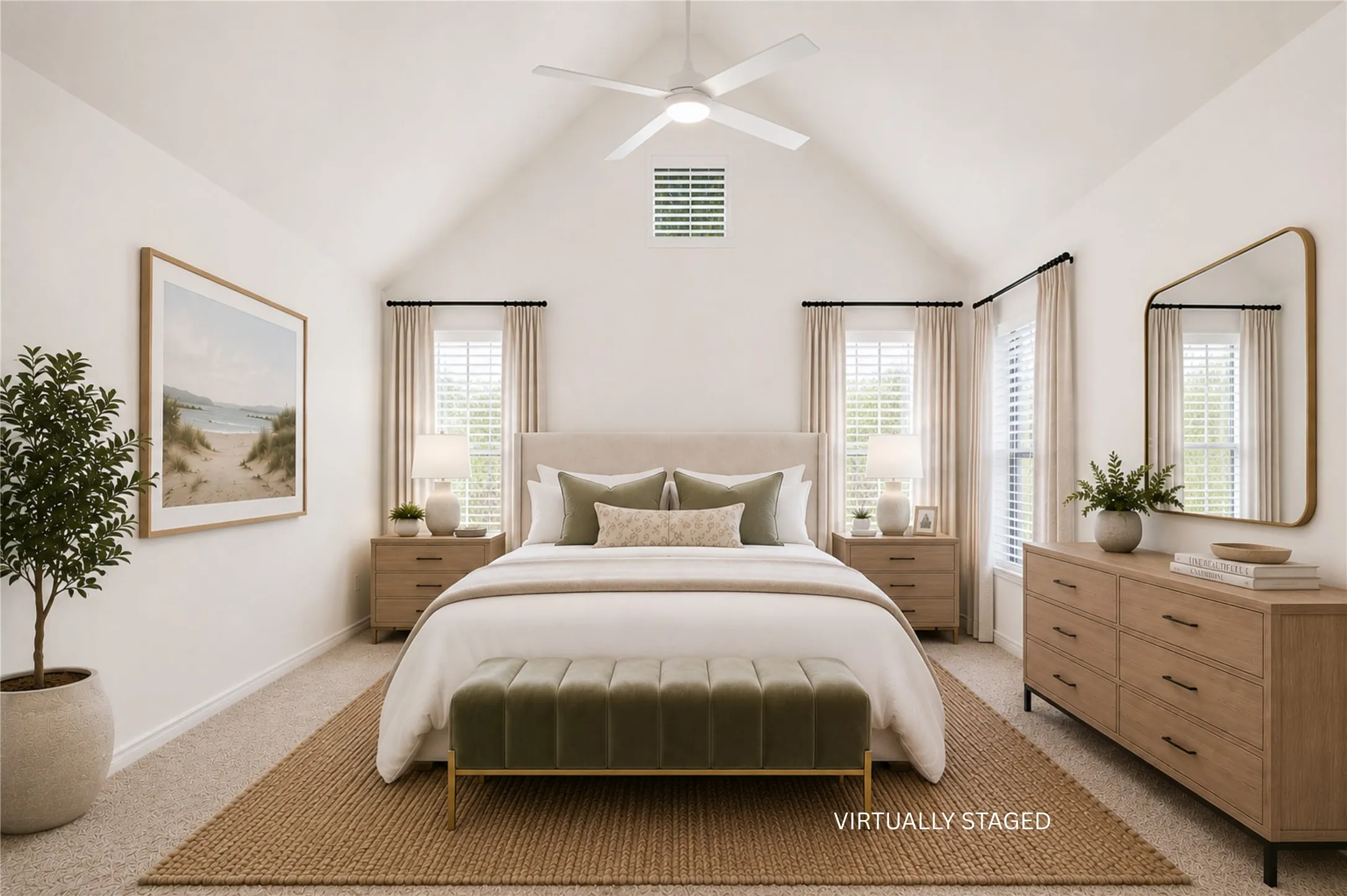 Virtually staged to illustrate the room's potential.