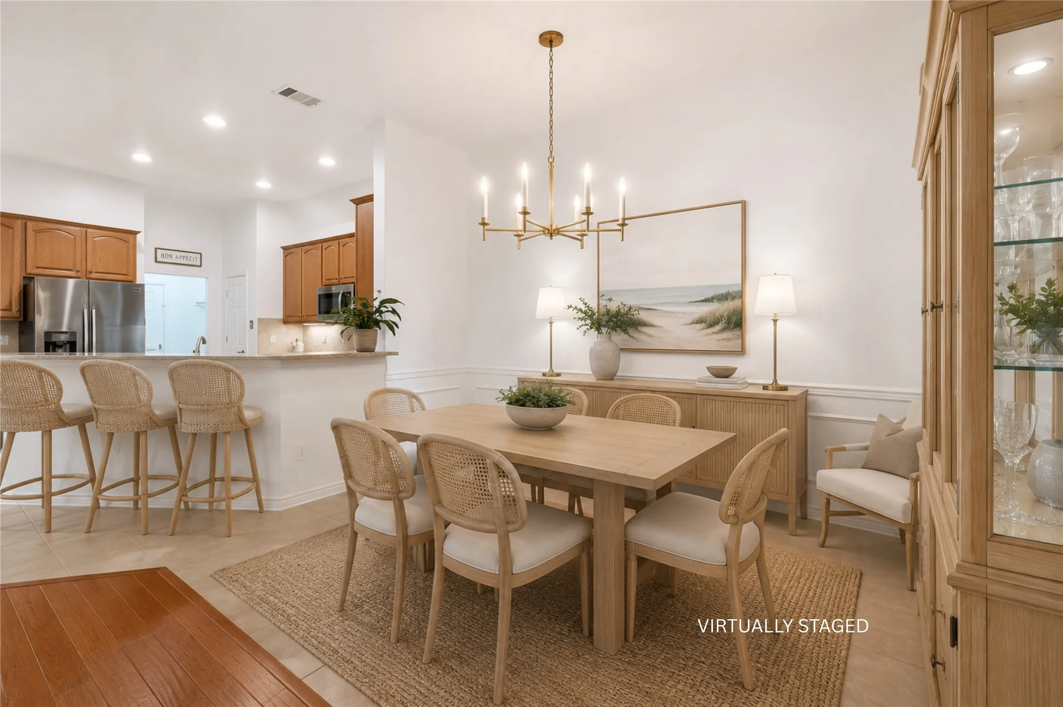 Virtually staged to illustrate the room's potential.