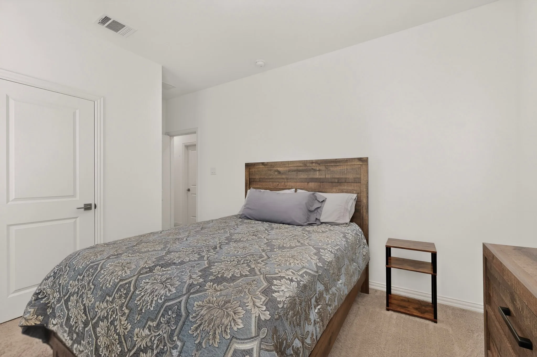 A simple, bright bedroom