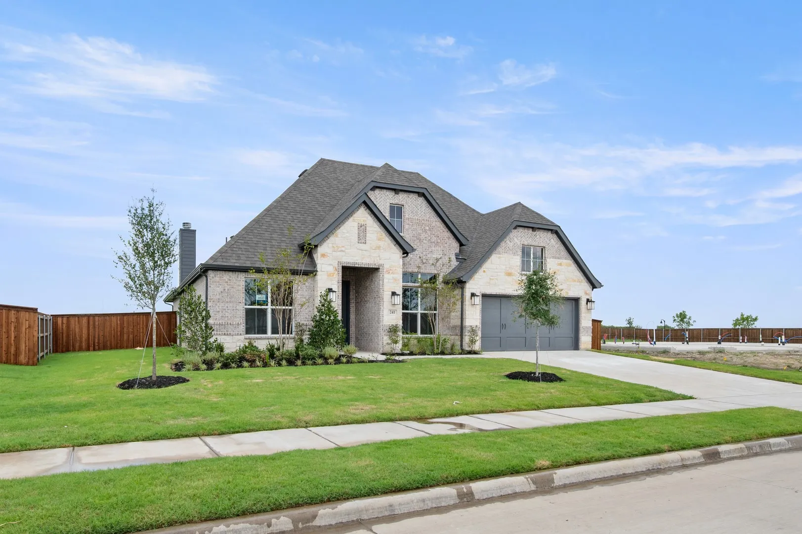 DFW-Myrtle Creek-Concept 2464-241 Pine Leaf Trail-Front Exterior-Risewell Homes-2