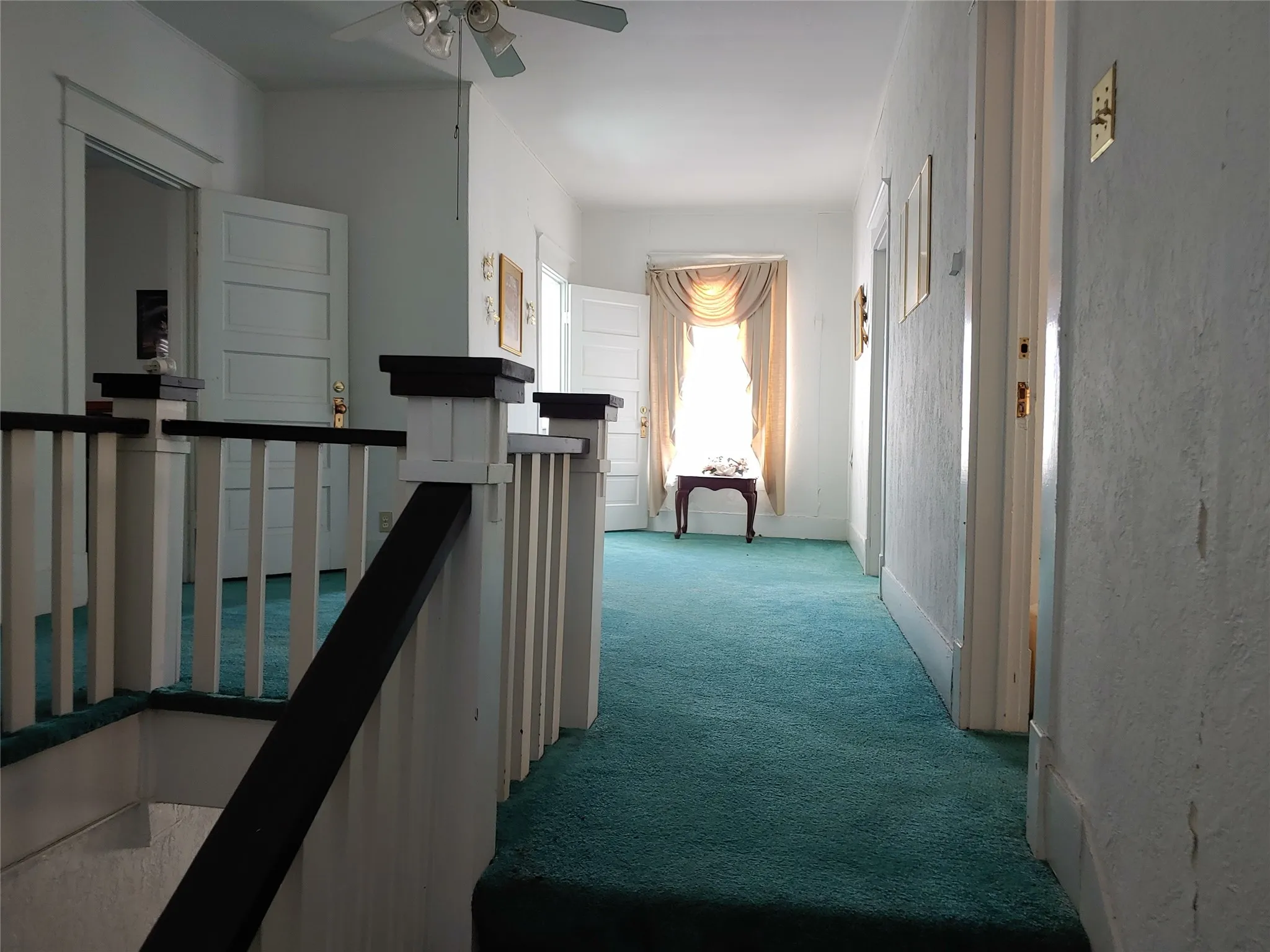 Upstairs corridor at the top of the stairs