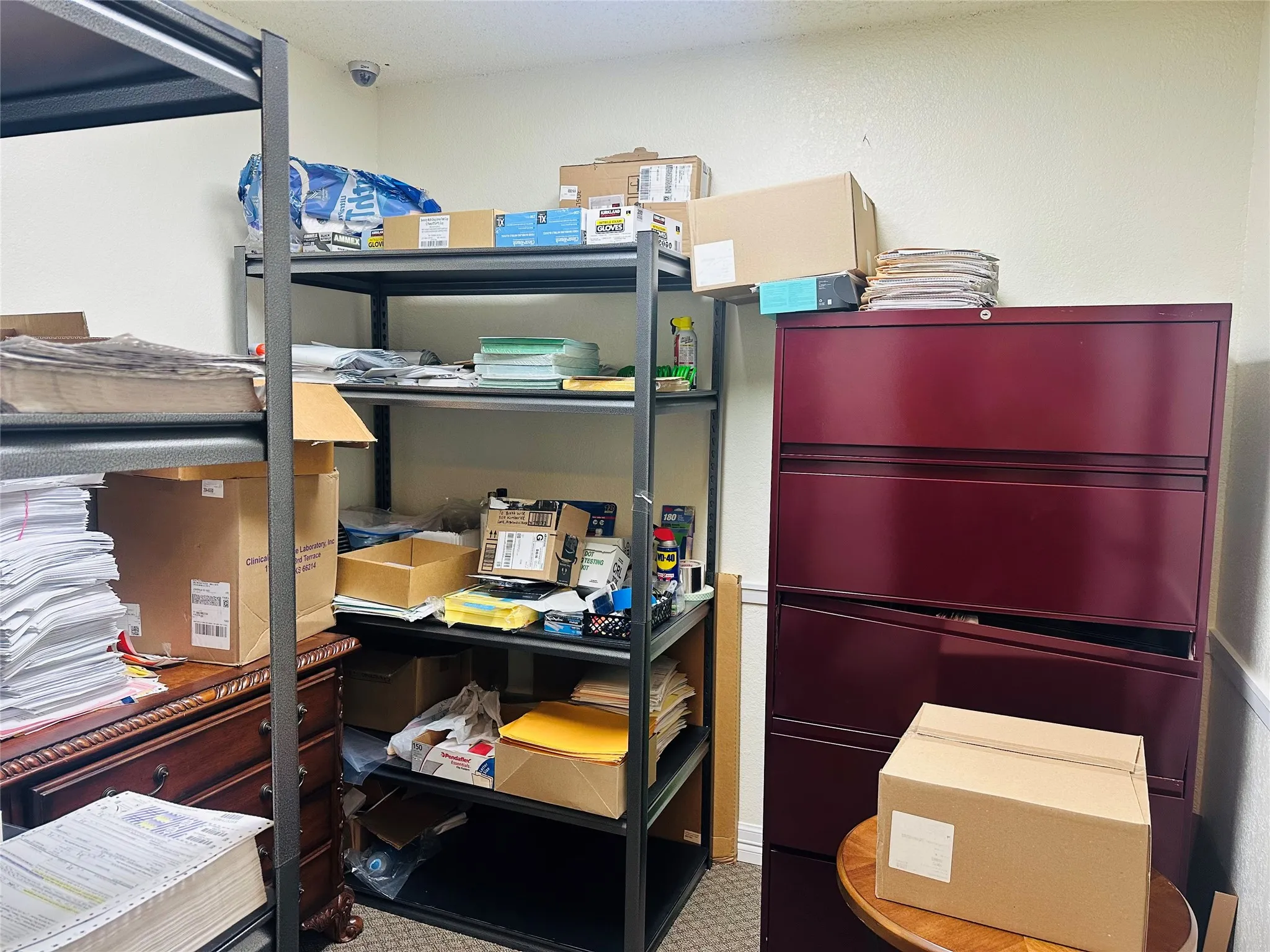 Office being used for storage