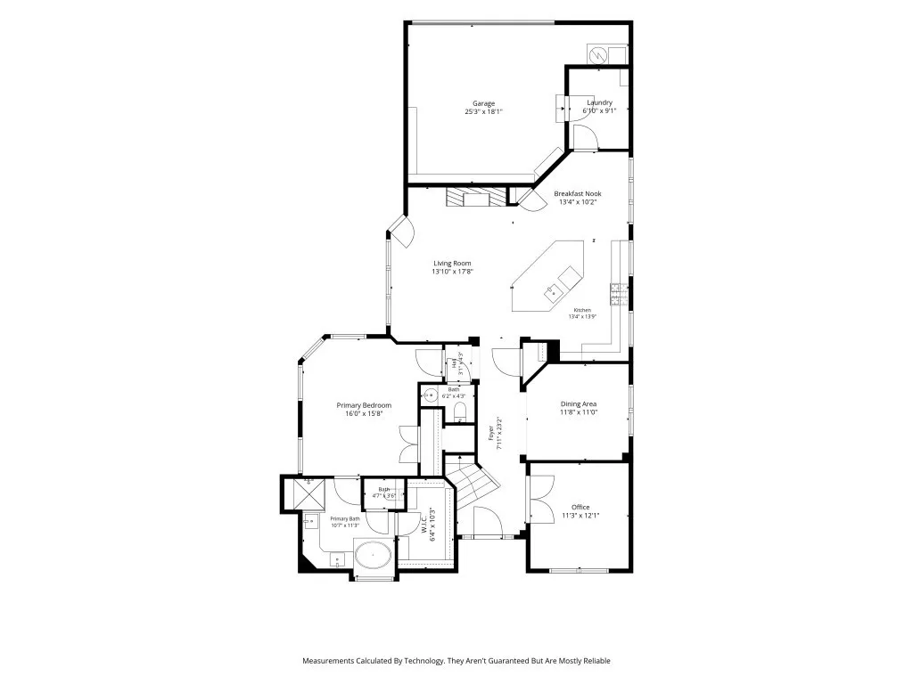 Floorplan for the 1st floor