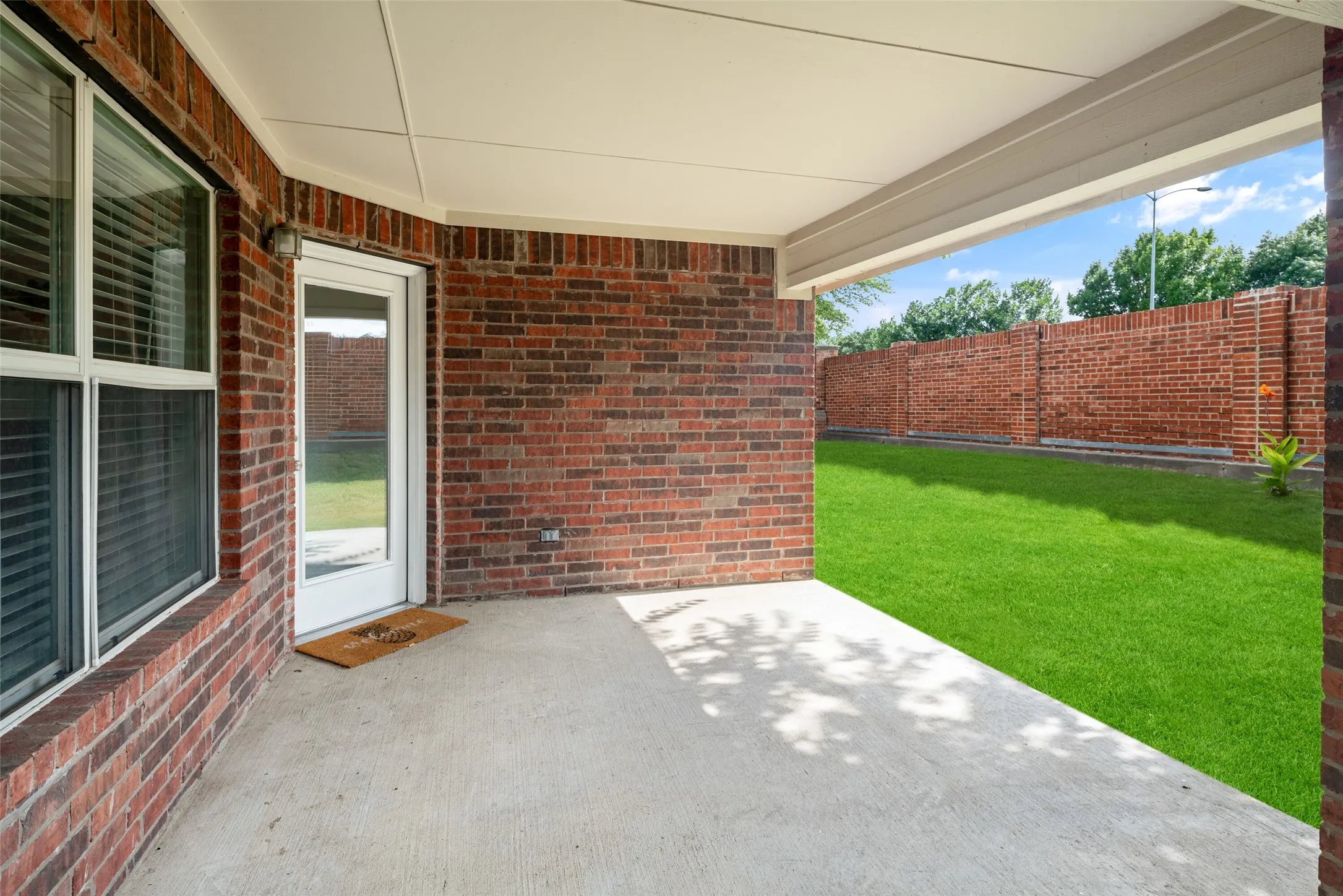 Such a great covered space for entertaining or hanging out