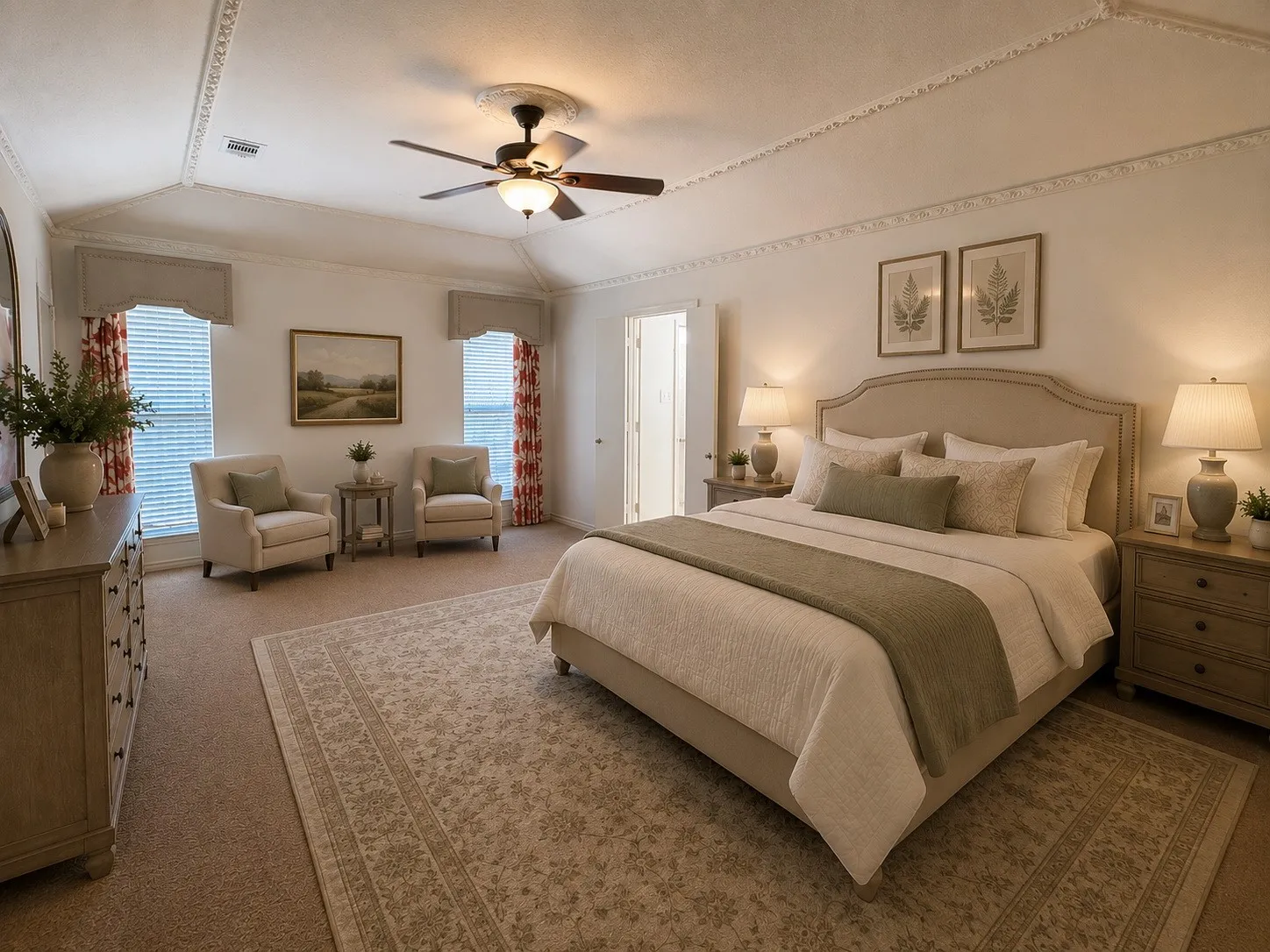 master bedroom - virtually staged