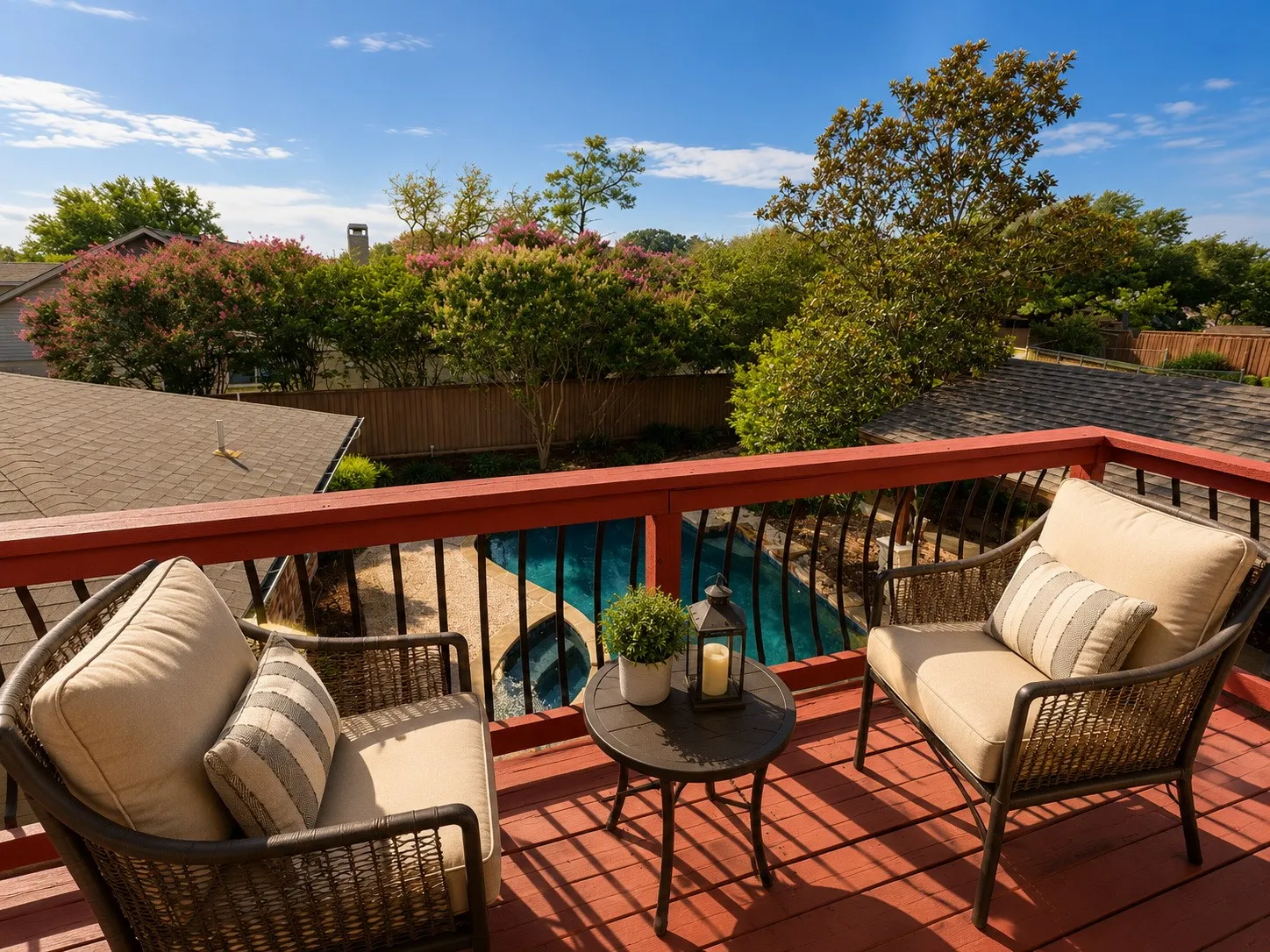 balcony - virtually staged
