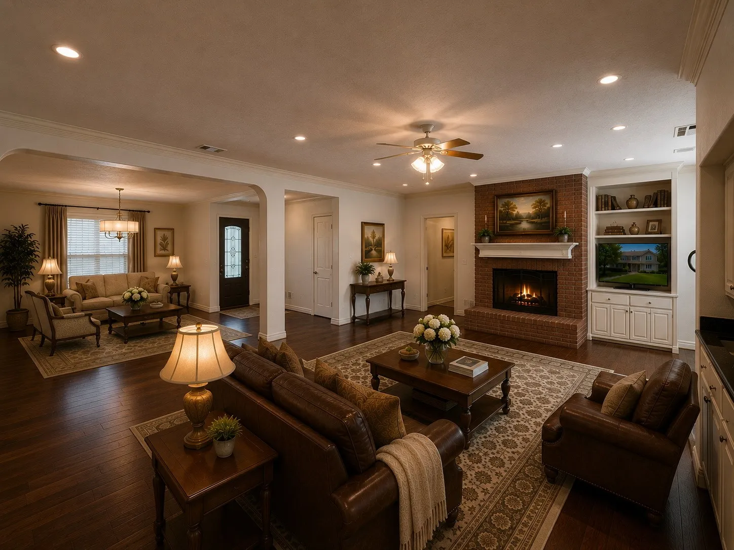 family room - virtually staged
