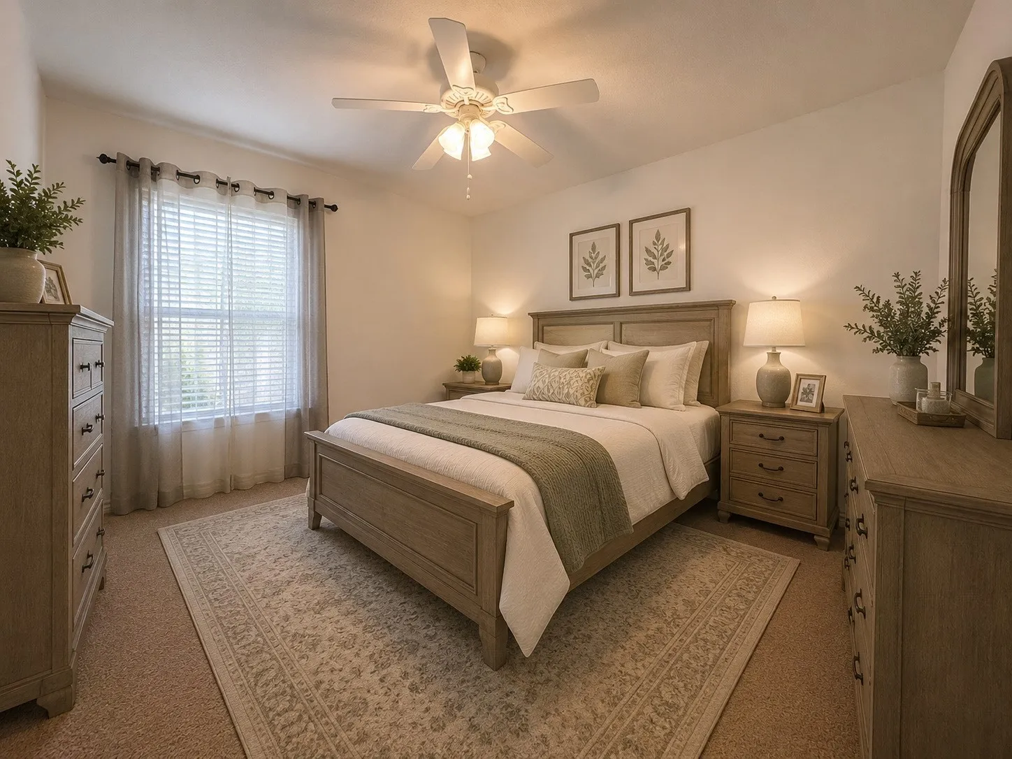 2nd bedroom - virtually staged