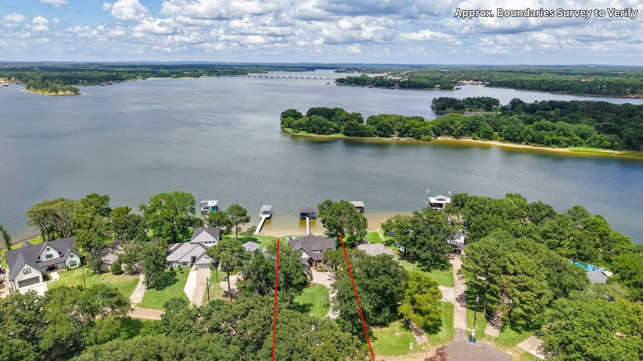.38 acre lot with 80 feet of platted waterfront