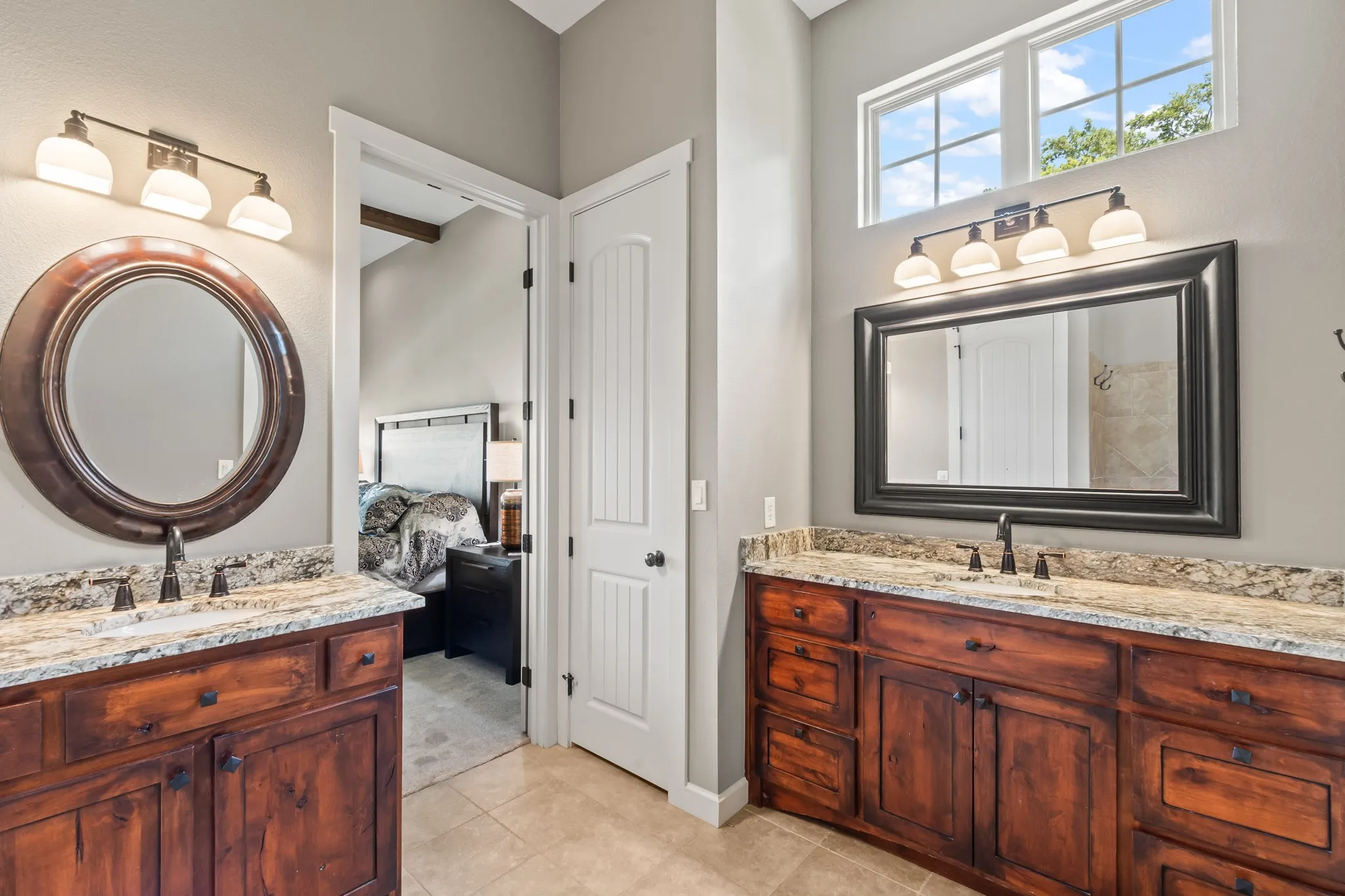 Dual sink vanities