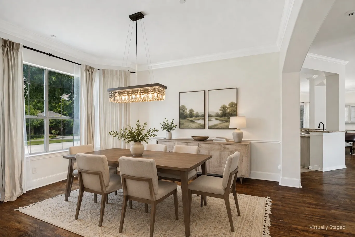 Formal Dining Area-virtually staged