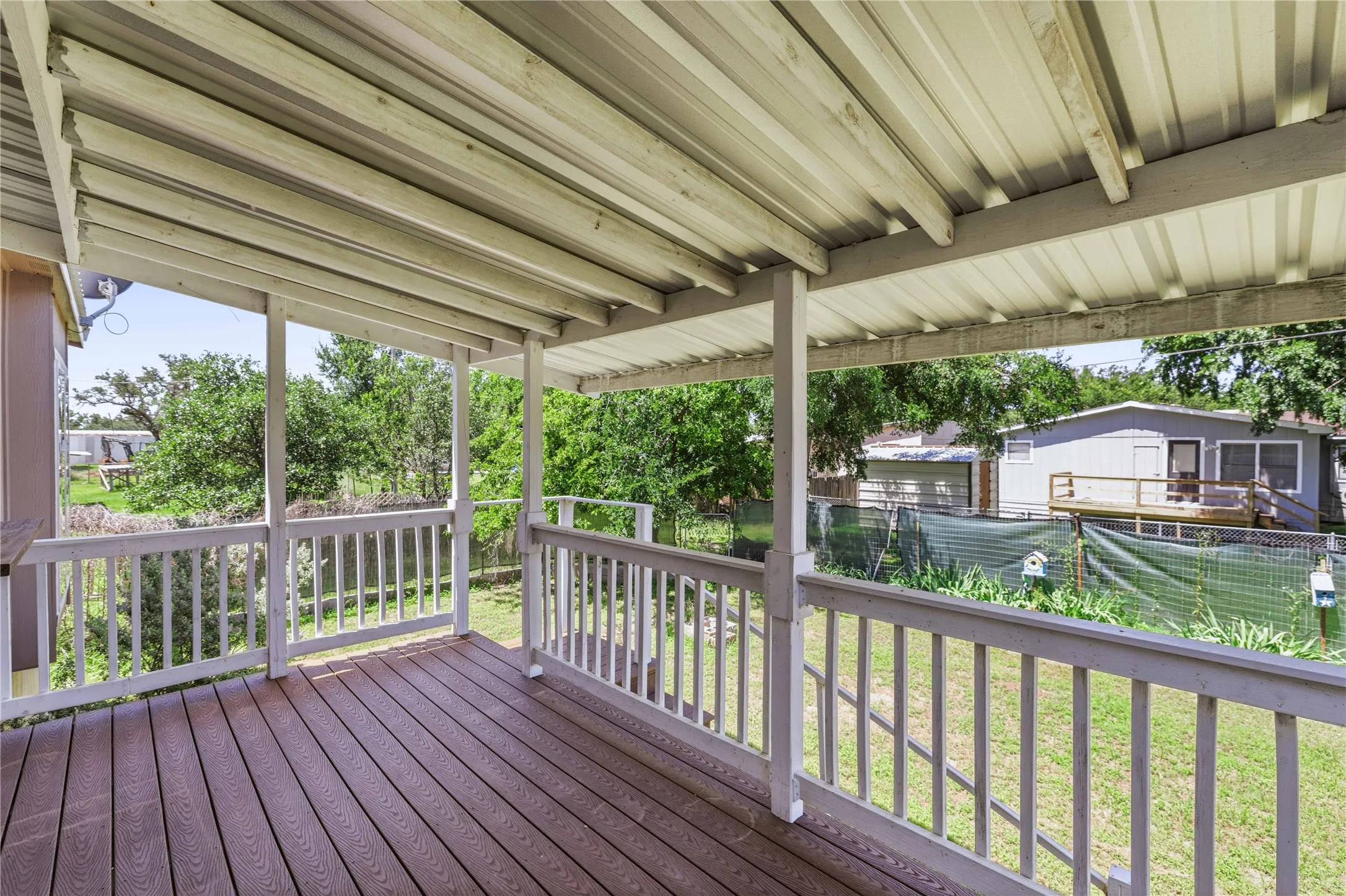 Back covered deck