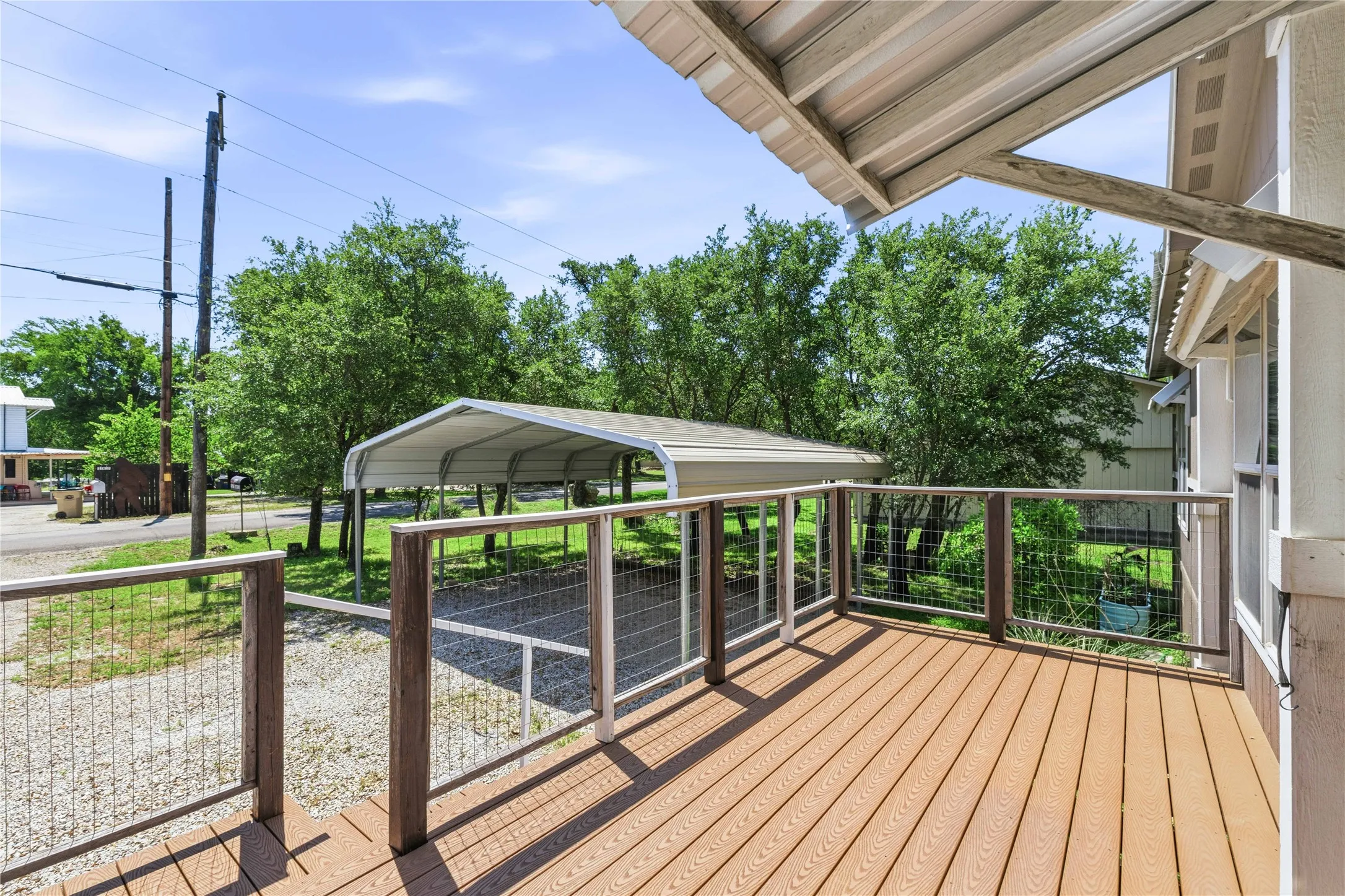 Front deck