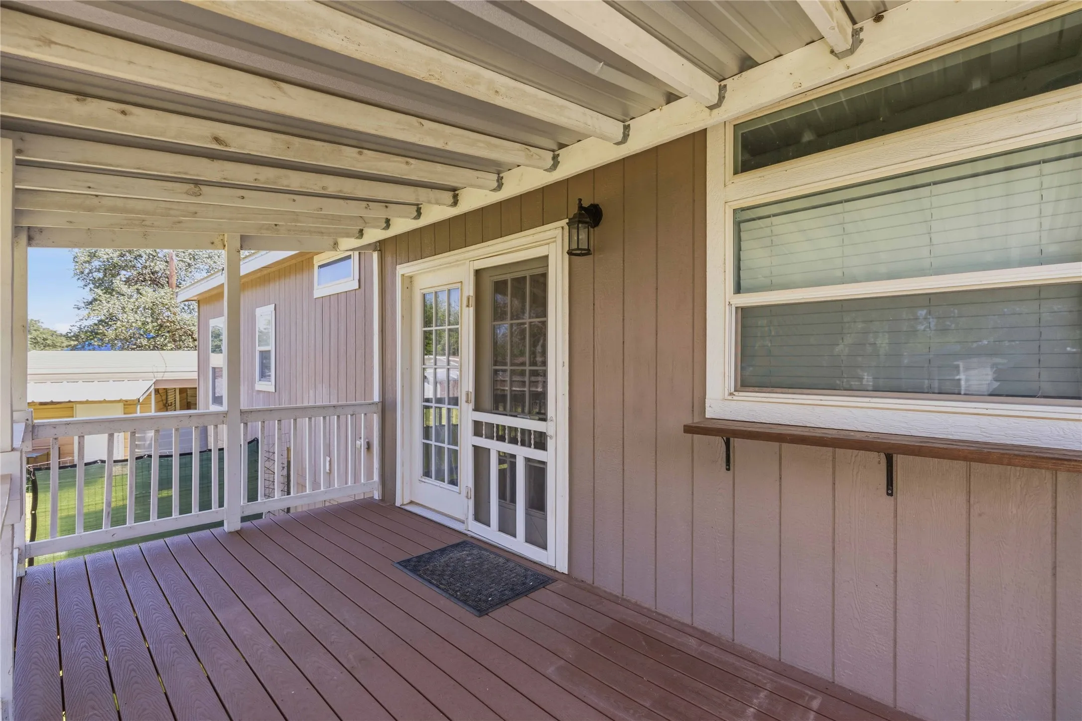 Back covered deck