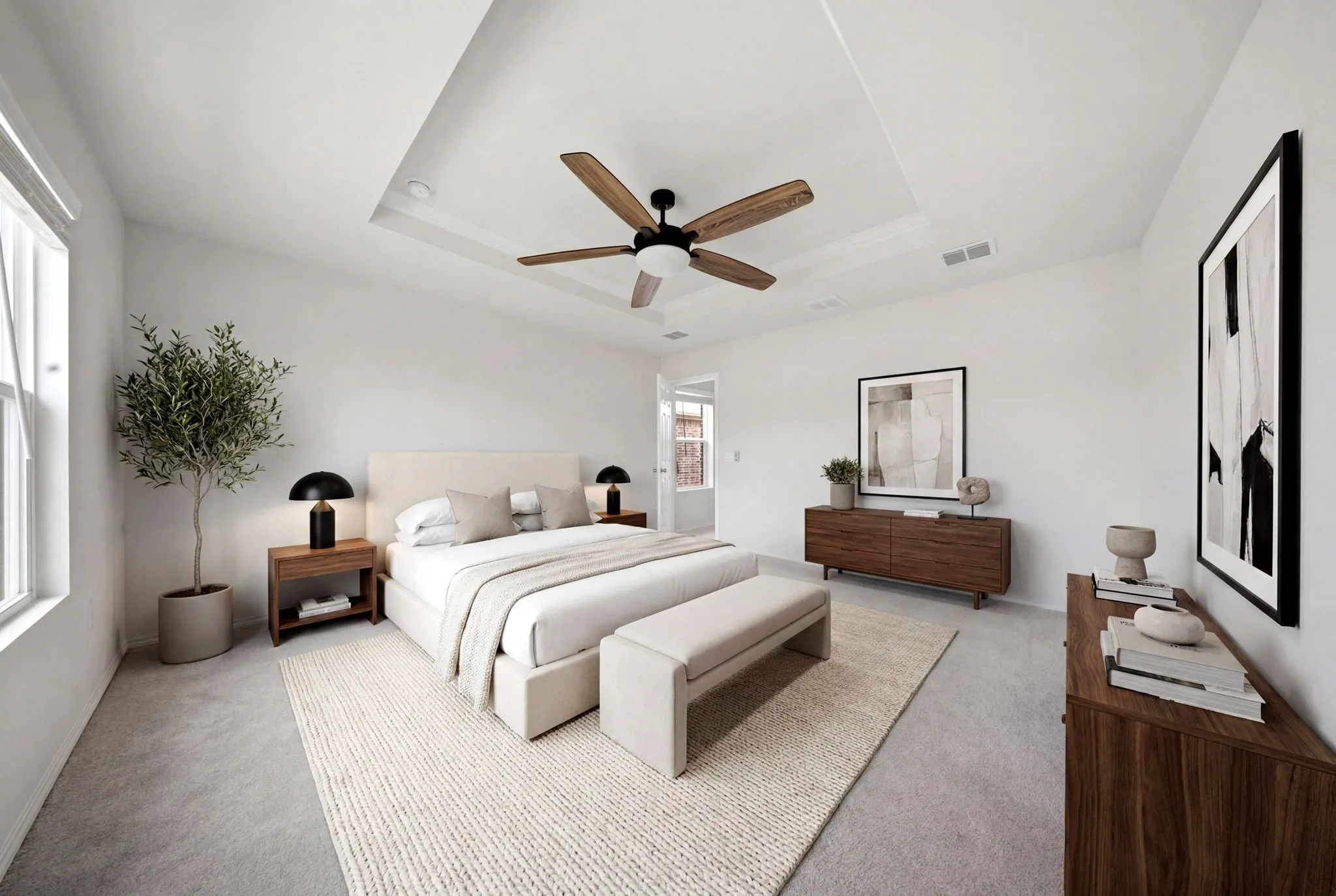 Primary Bedroom / Virtually Staged
